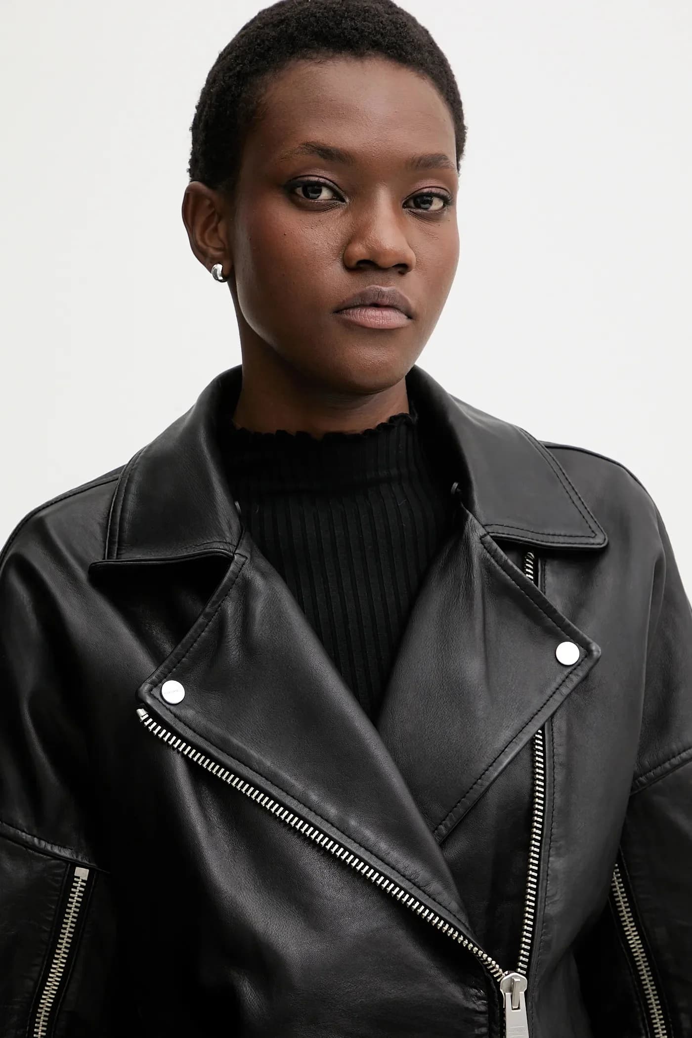 Кожаная косуха VENDRA - фото 5