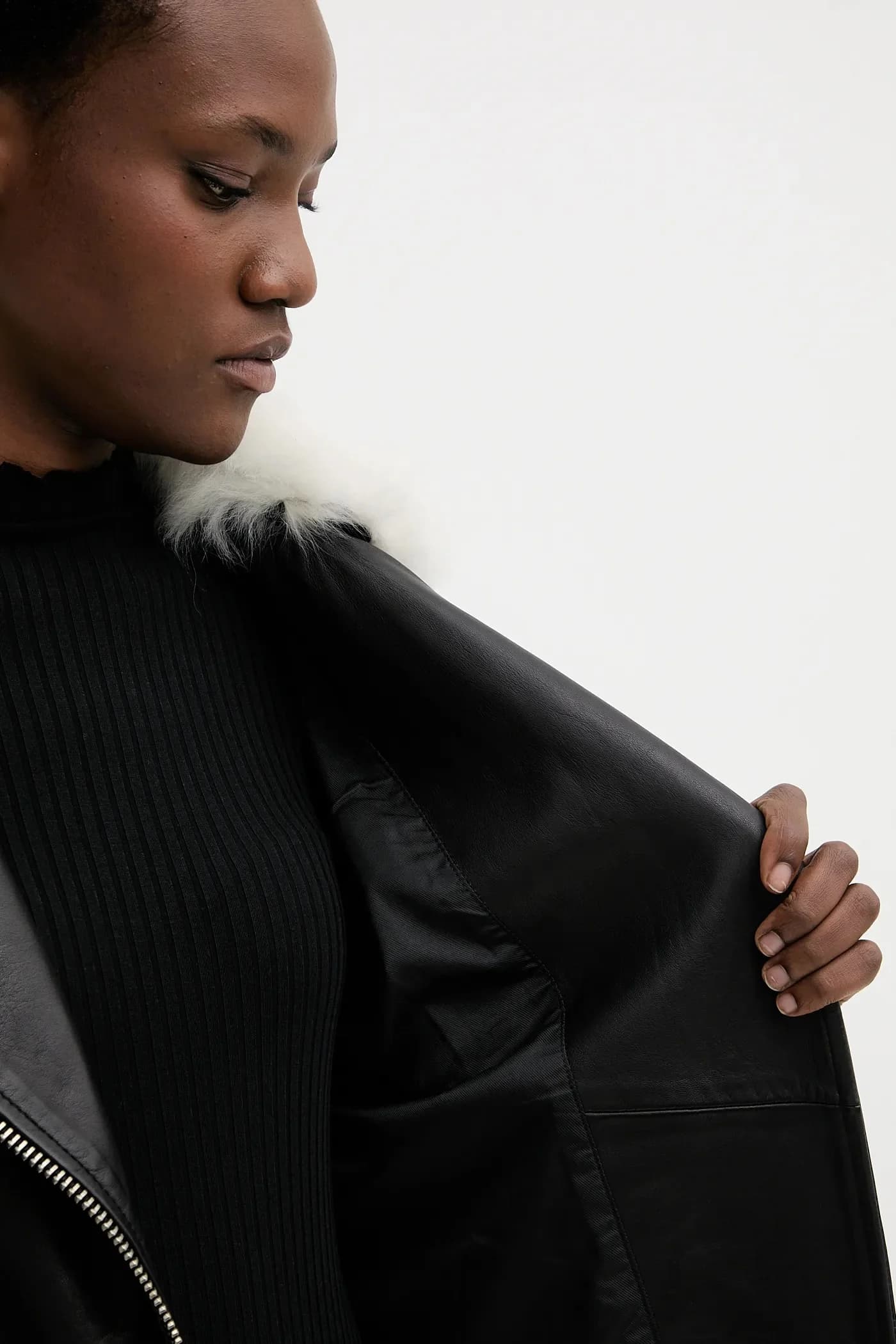 Кожаная косуха VENDRA - фото 8