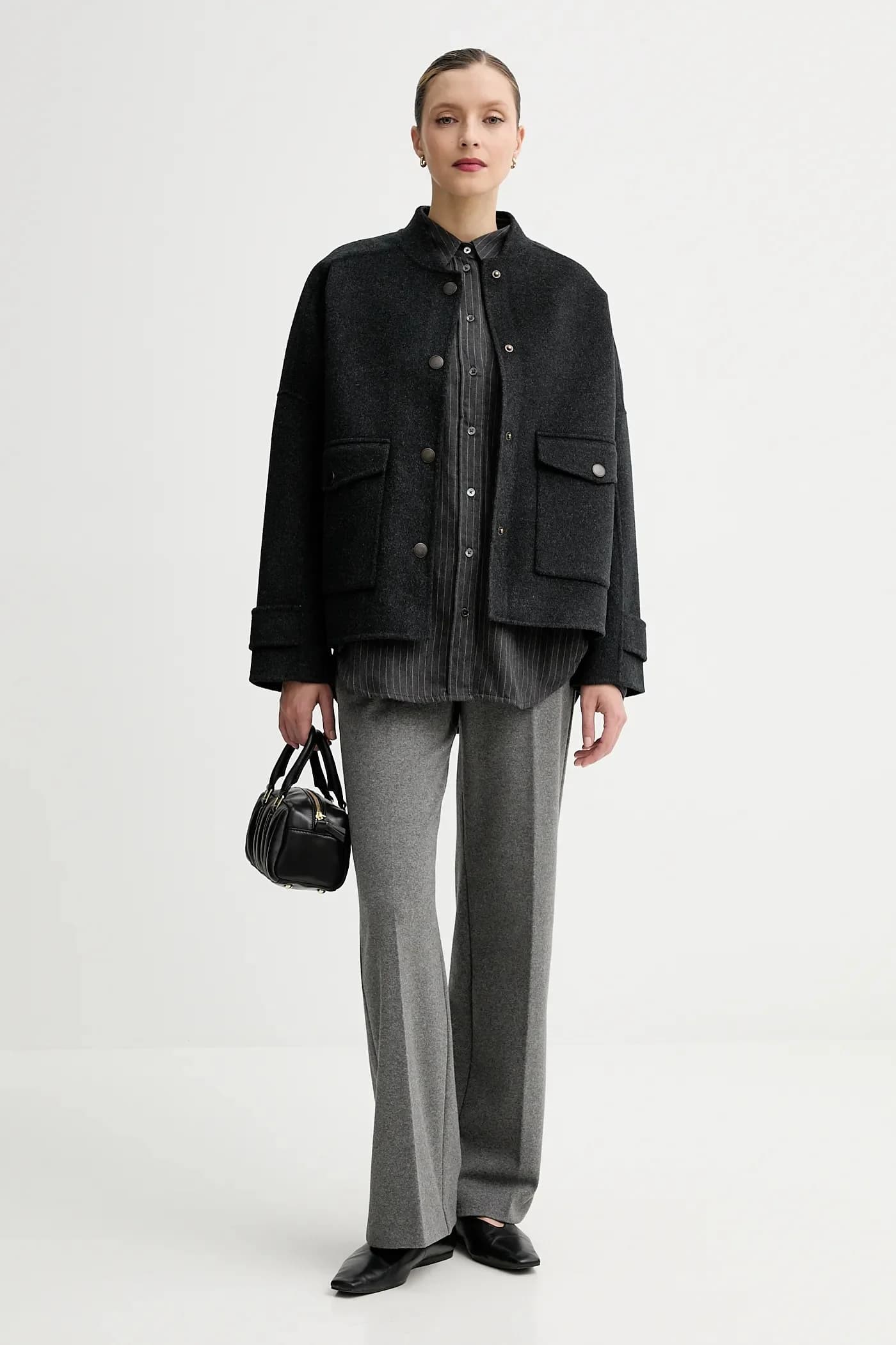 Куртка из смесовой шерсти - фото 2