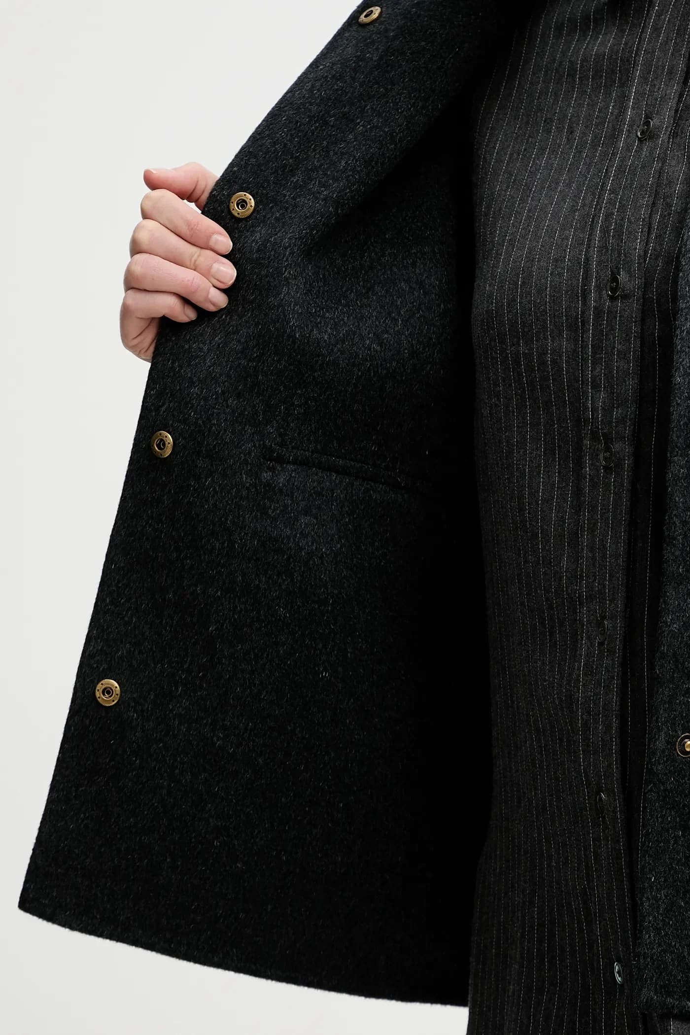 Куртка из смесовой шерсти - фото 6