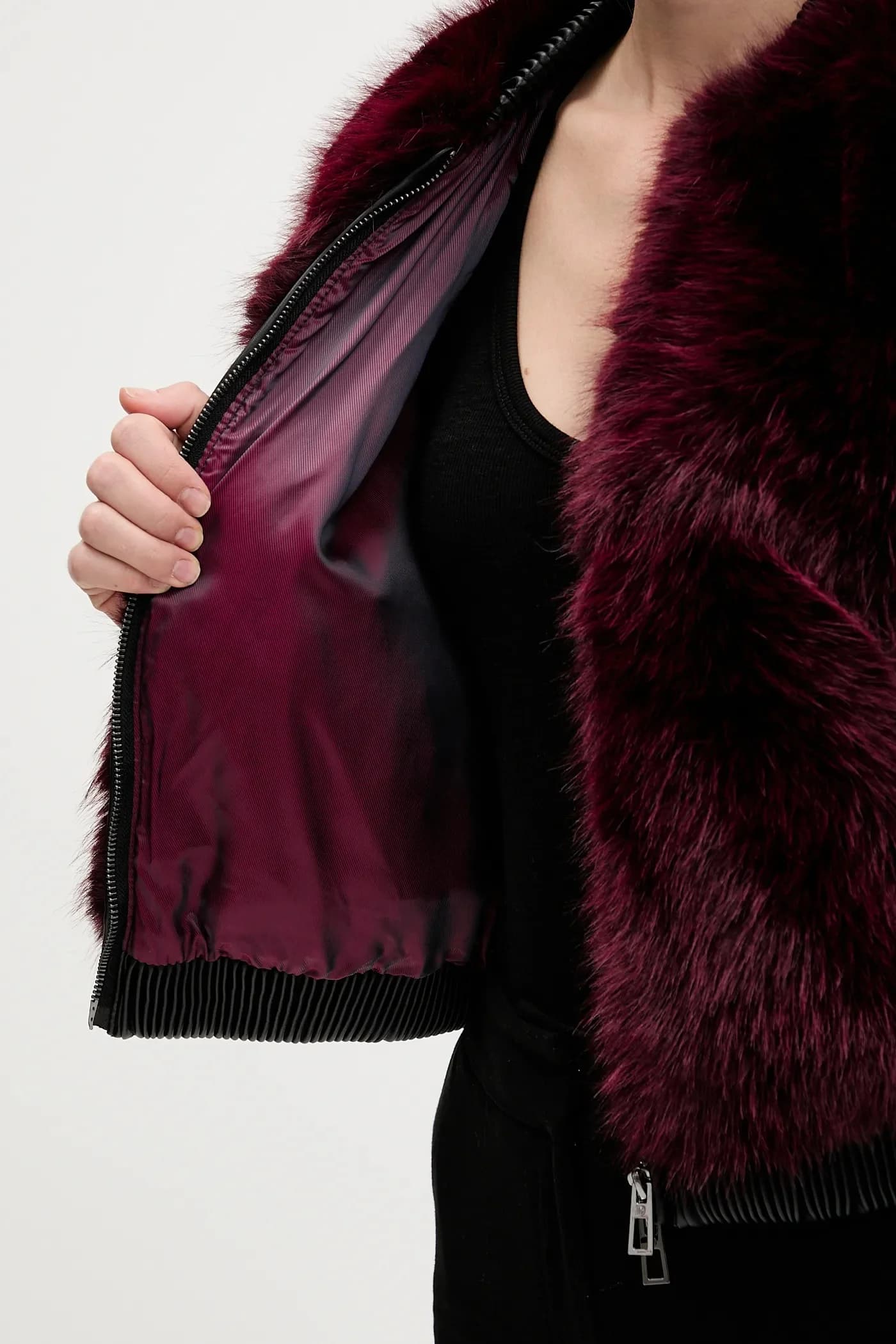 МАЛИНОВЫЙ бомбер - фото 6