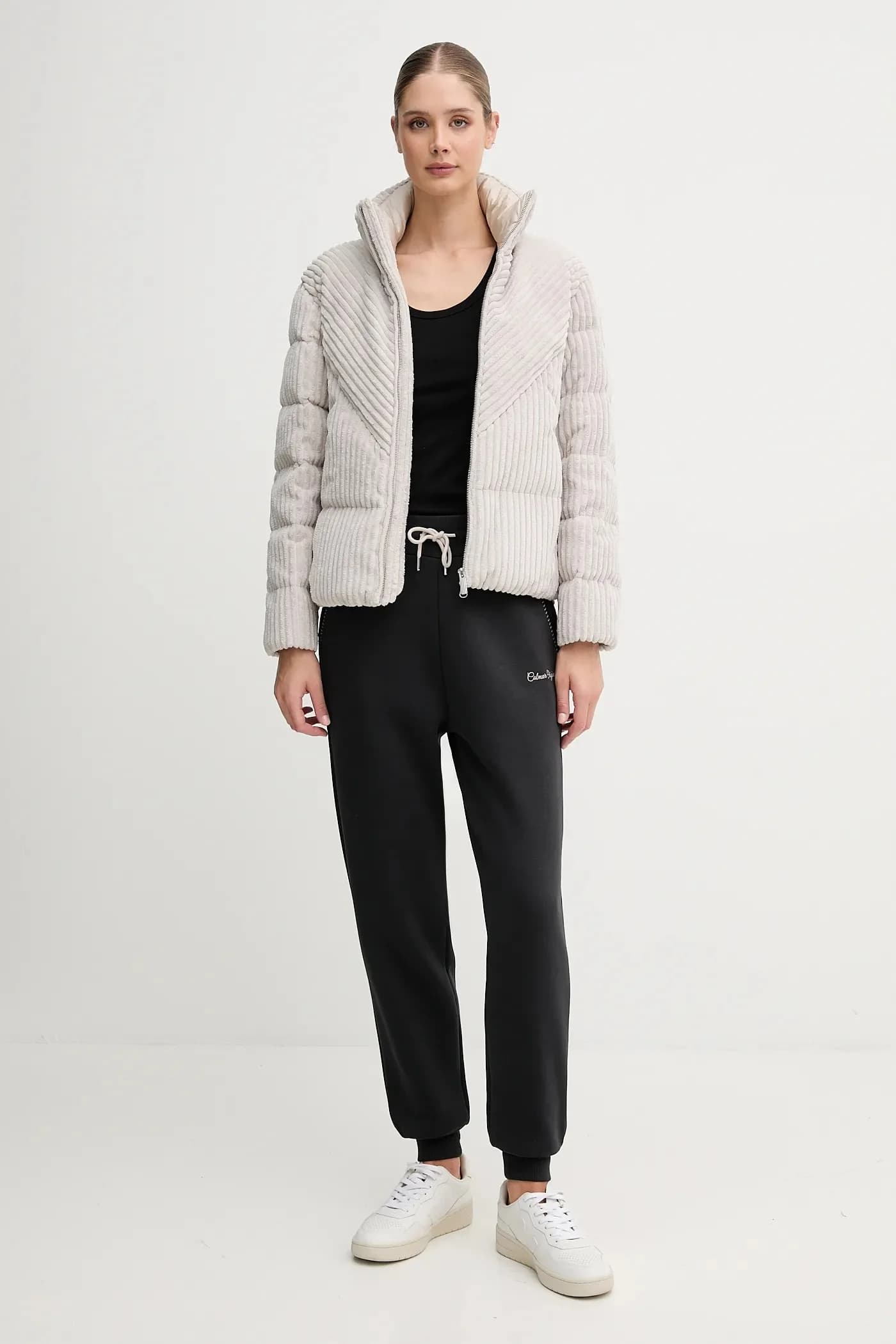 Пуховая вельветовая куртка - фото 2