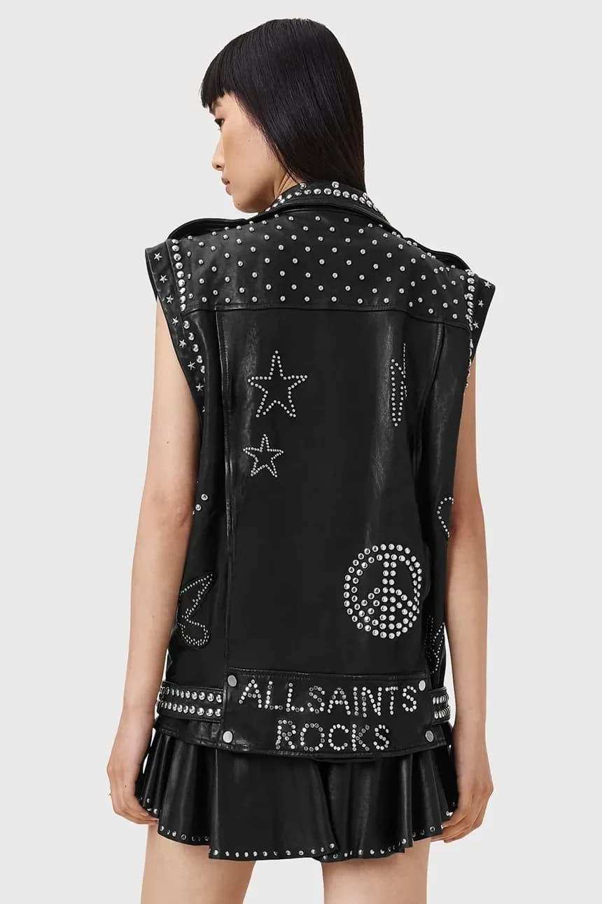 БИЛЛИ кожаный жилет - фото 6