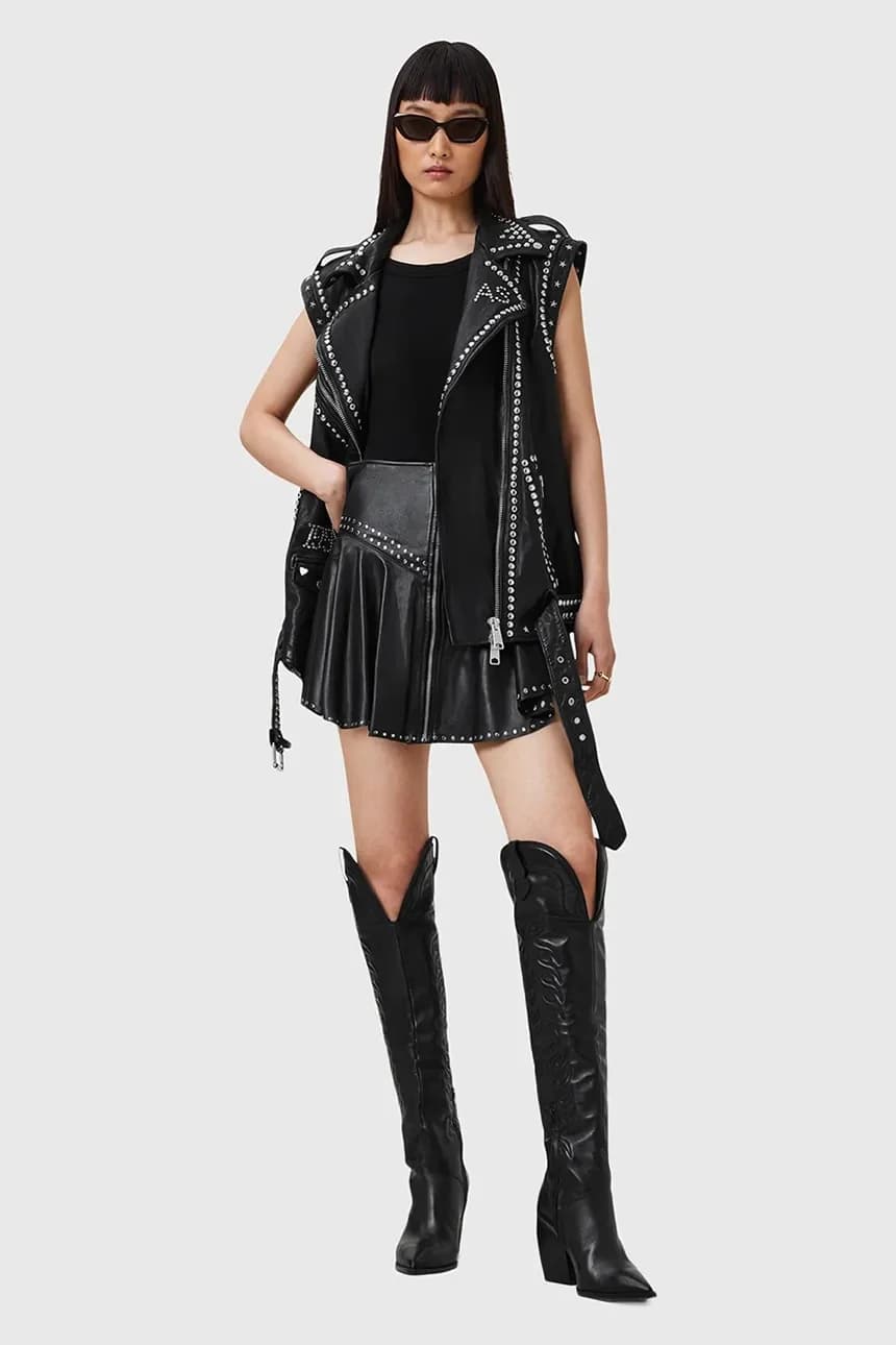 БИЛЛИ кожаный жилет - фото 9