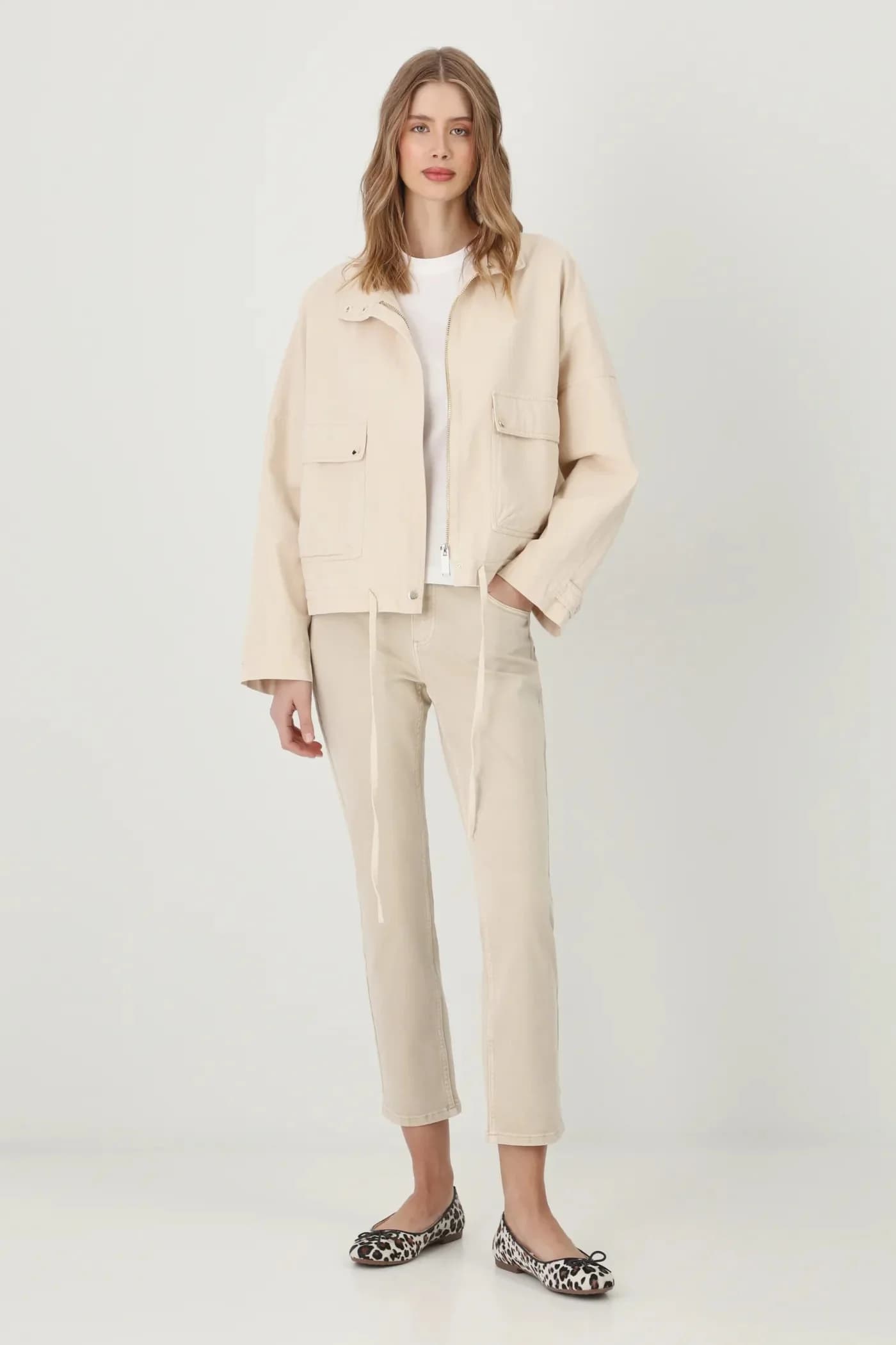 Хлопковая куртка-бомбер - фото 2