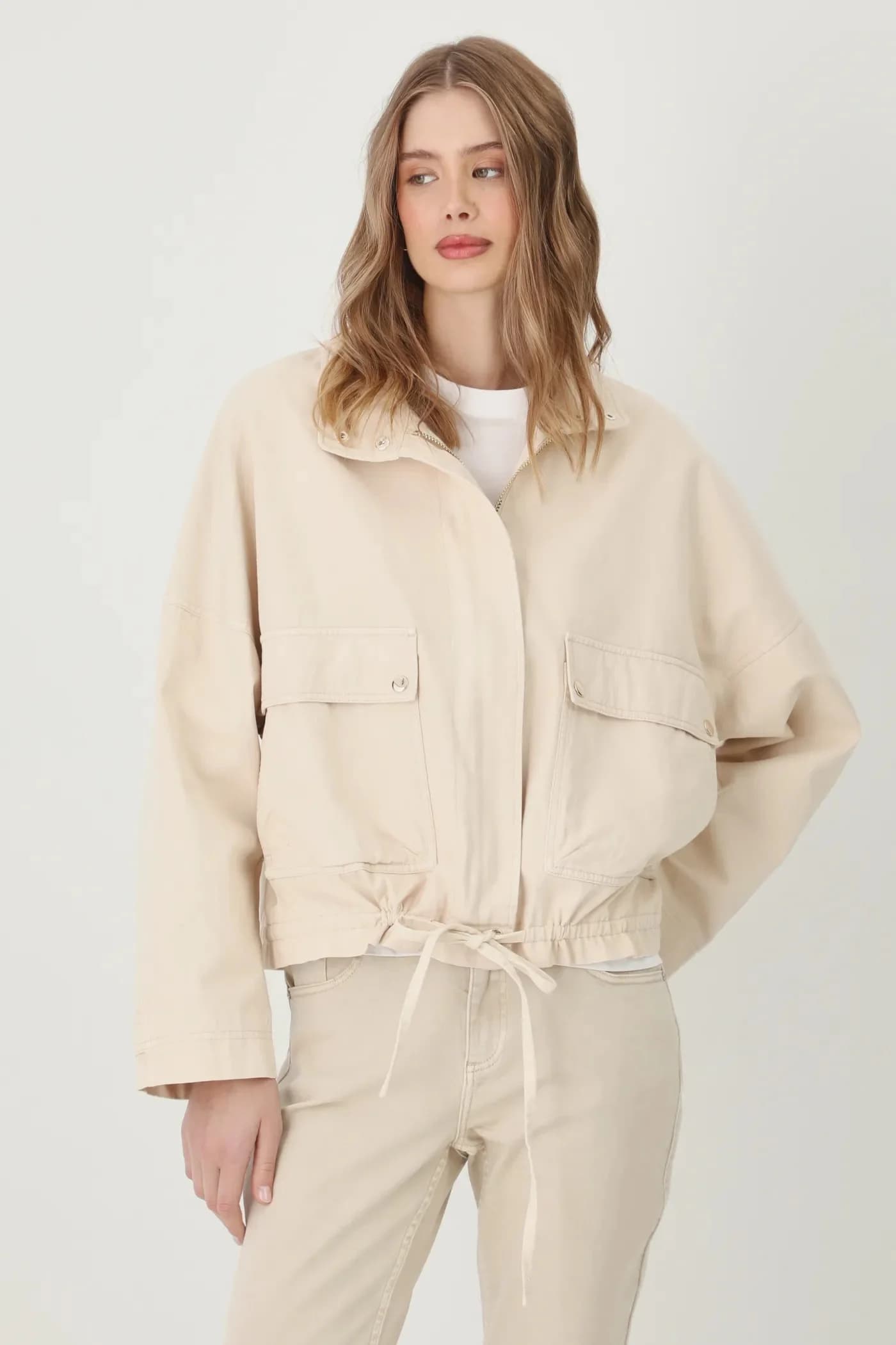 Хлопковая куртка-бомбер - фото 4