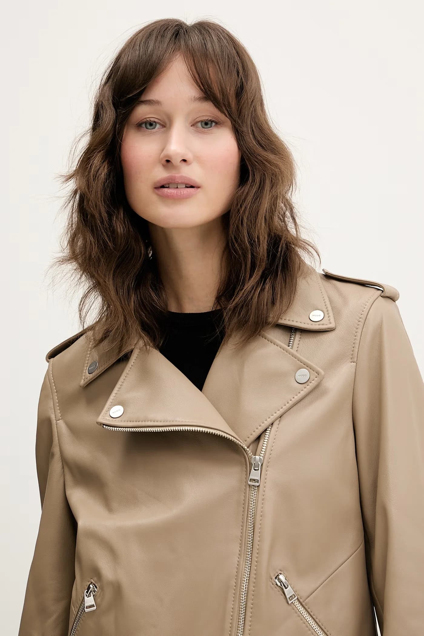 Кожаная косуха Lujana - фото 4