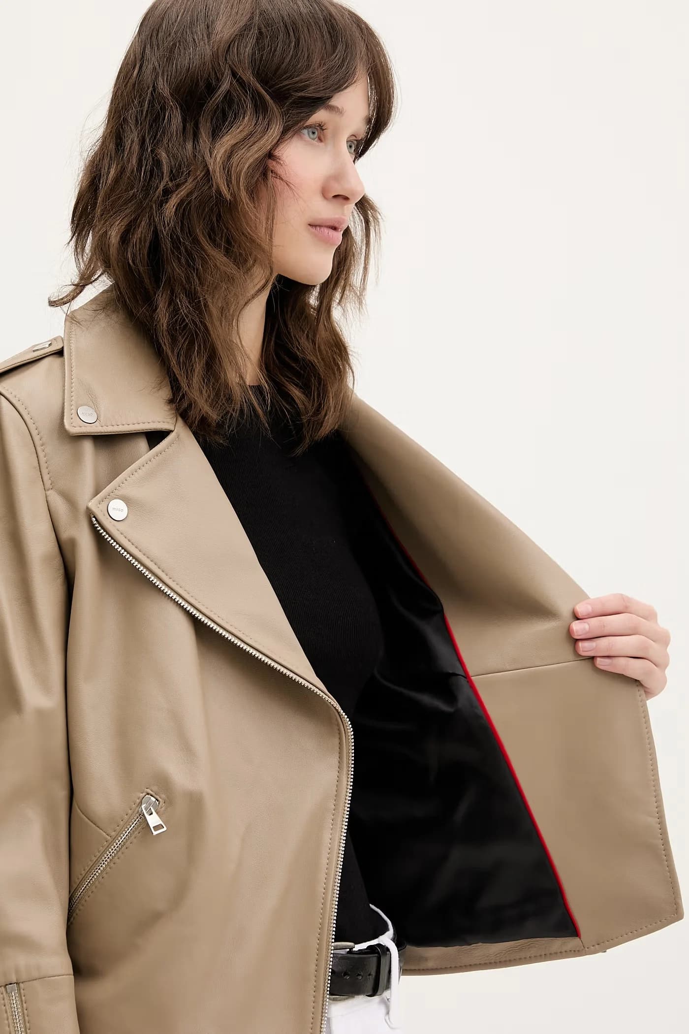 Кожаная косуха Lujana - фото 6