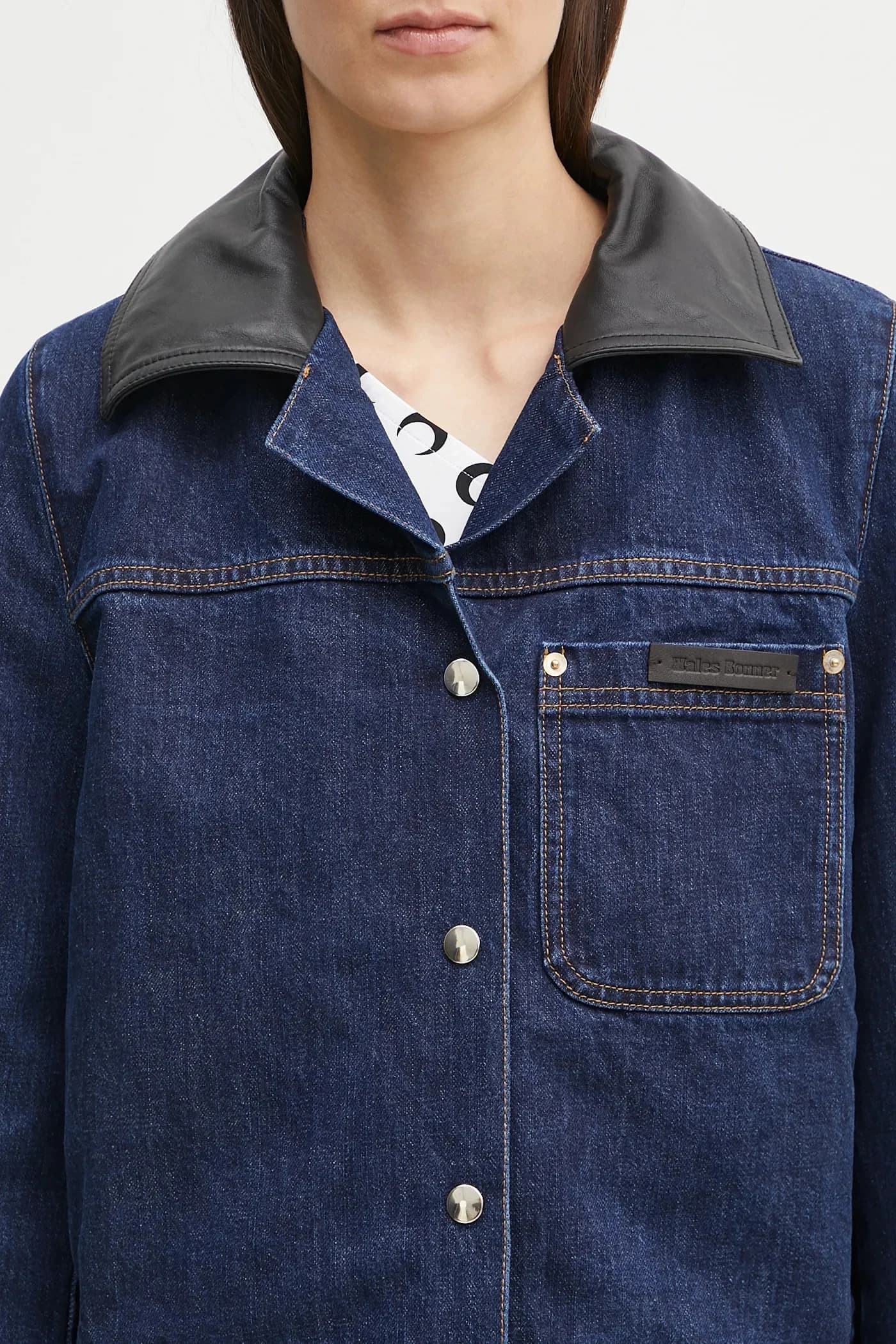 Морская джинсовая куртка - фото 4