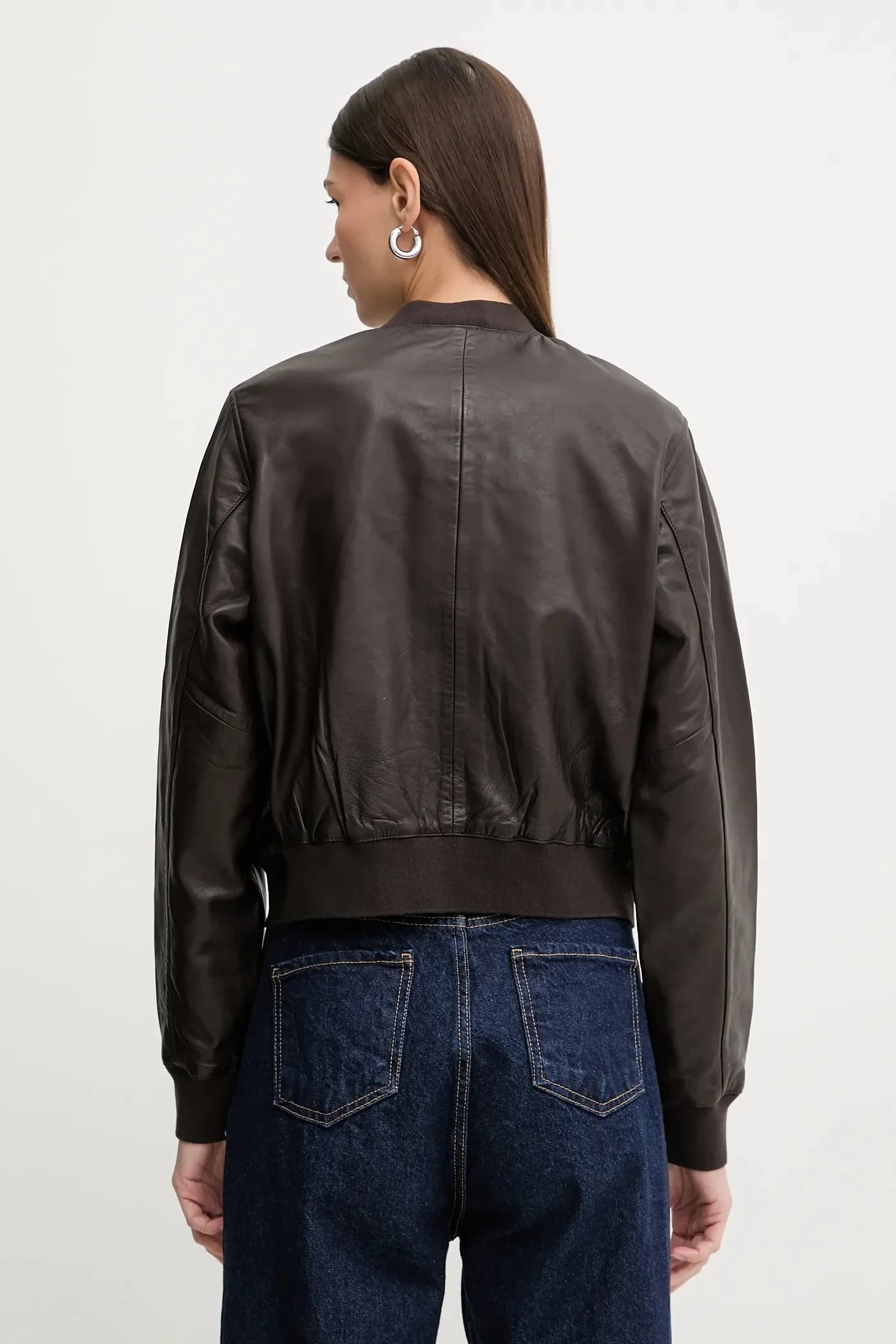 ORTEN BOMBER JACKET кожаная куртка - фото 3