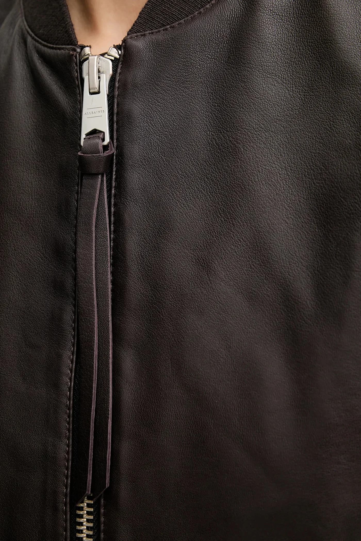 ORTEN BOMBER JACKET кожаная куртка - фото 6