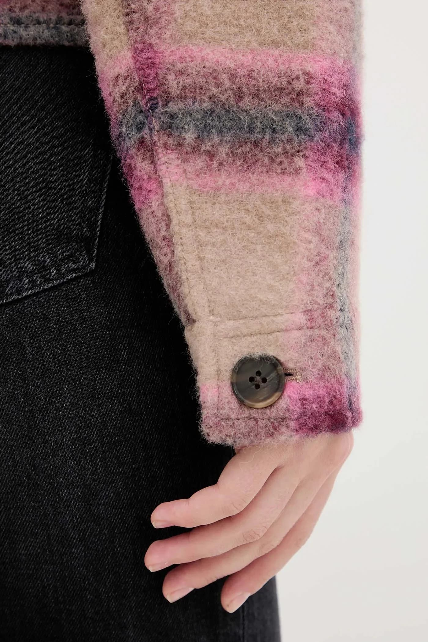 Куртка из смесовой шерсти - фото 6