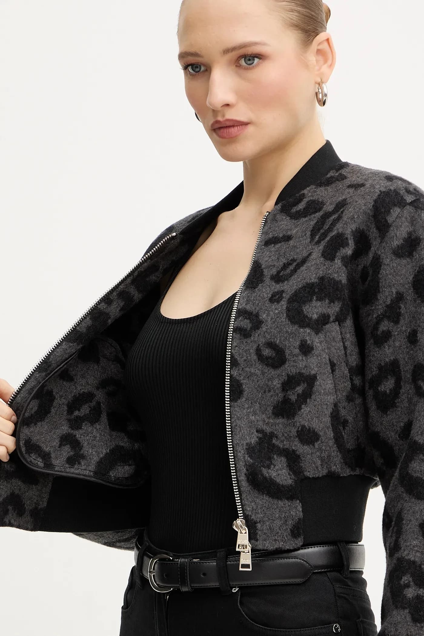 Бомбер из шерсти HERRERO - фото 6