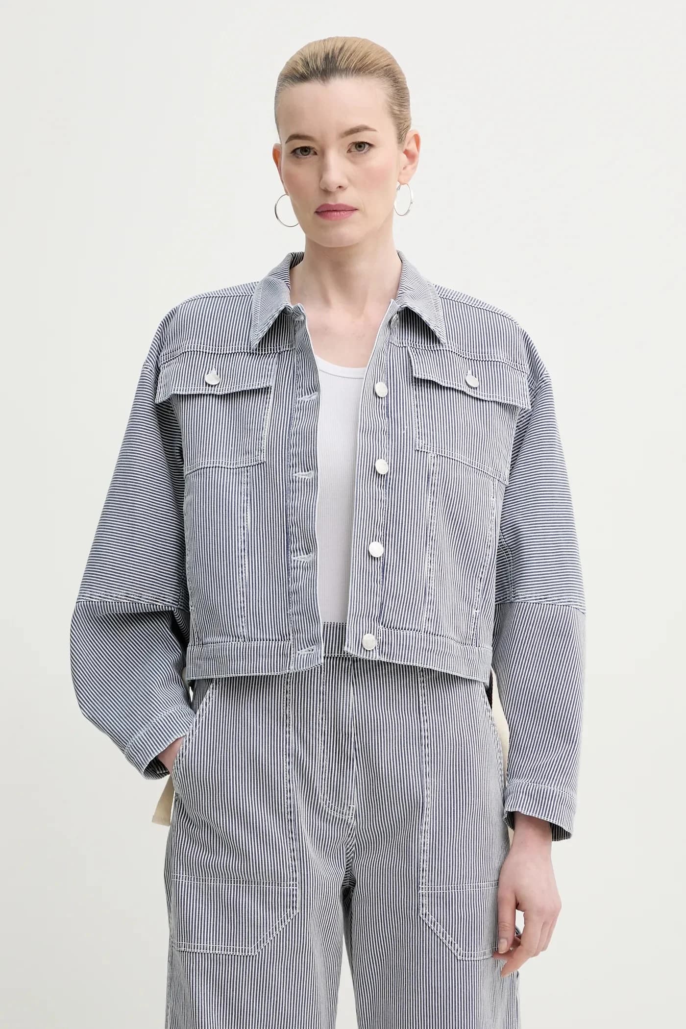 Джинсовая куртка FAMKE из хлопка - фото 4