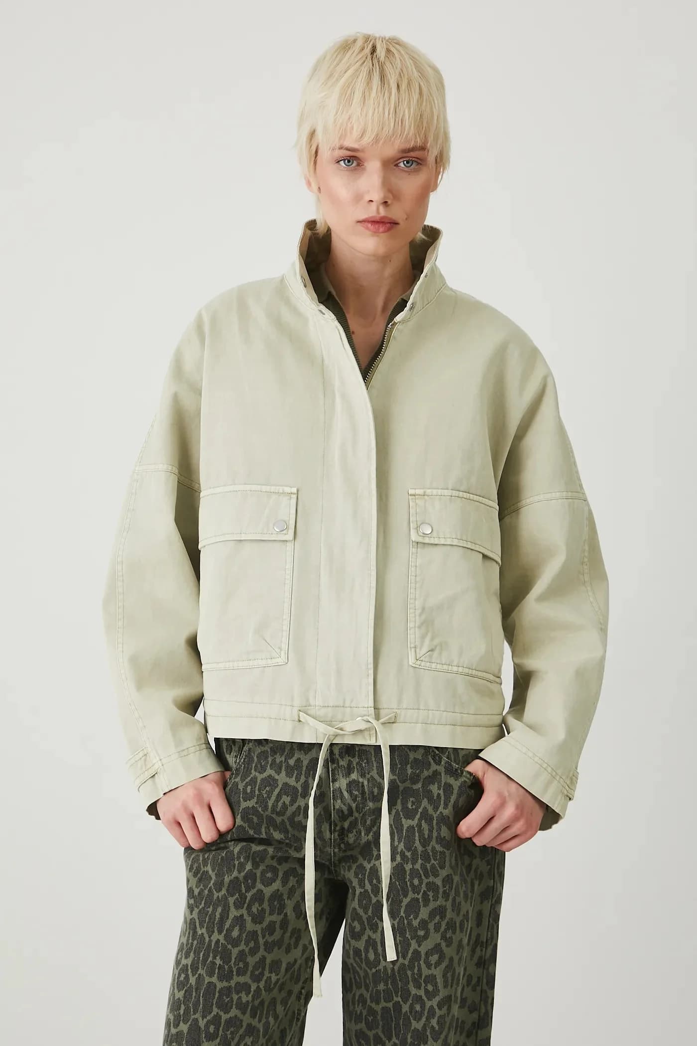 Хлопковая куртка-бомбер