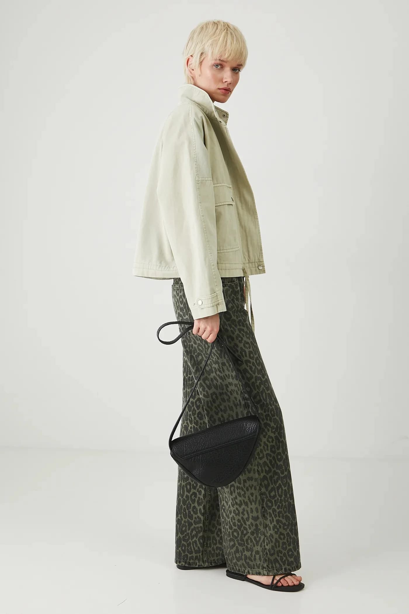 Хлопковая куртка-бомбер - фото 2