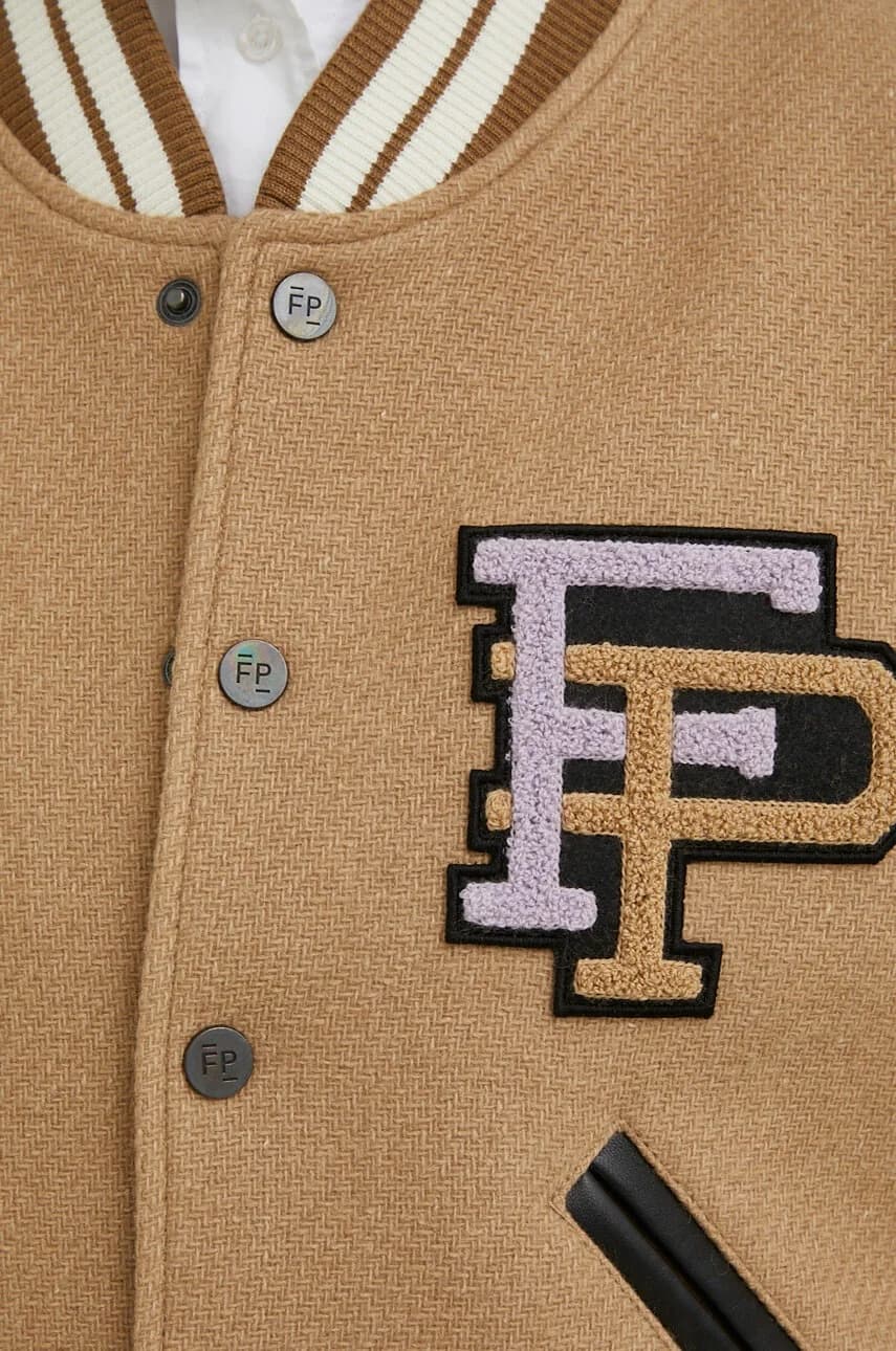 Шерстяной бомбер Varsity Jacket - фото 5