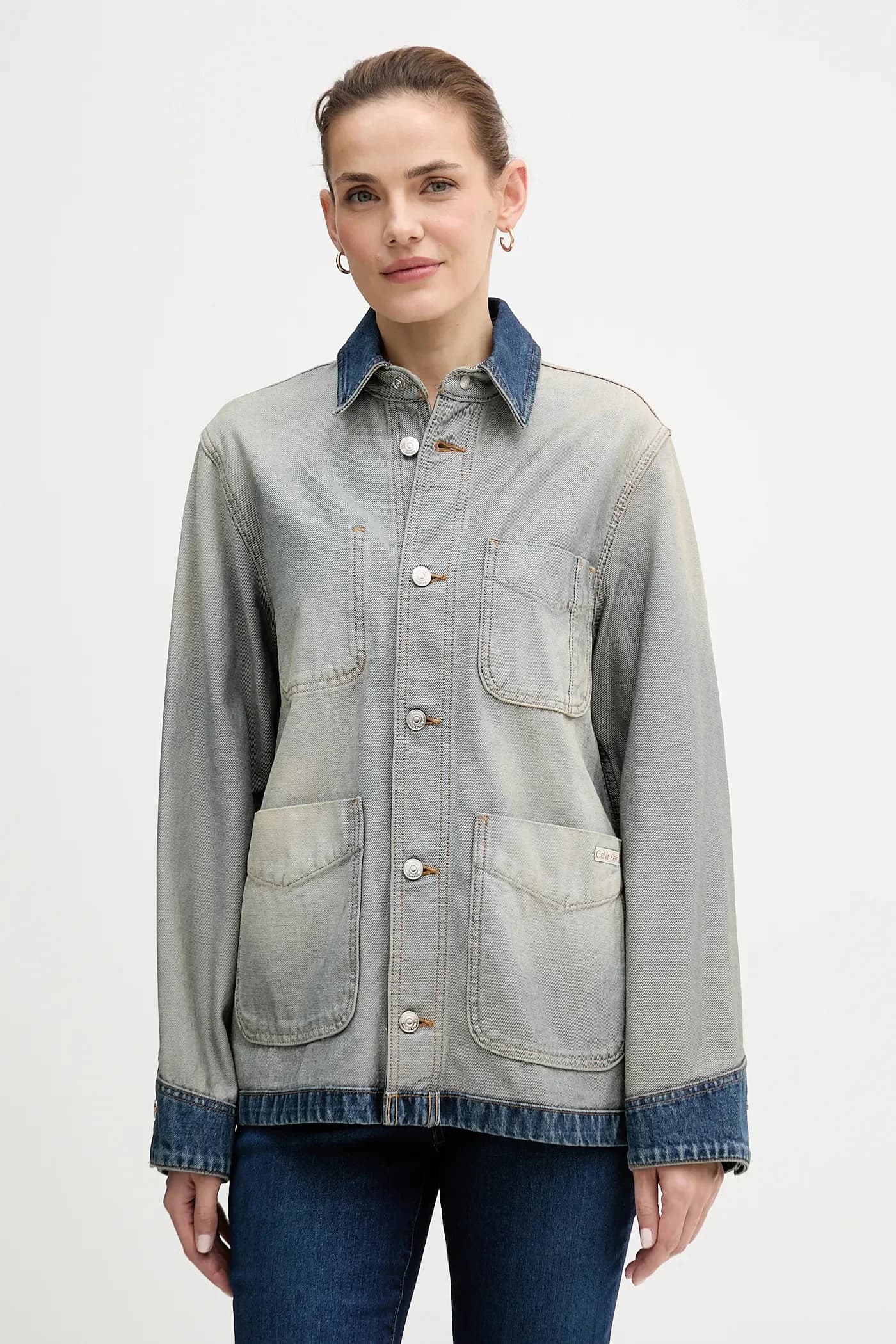 Хлопковая джинсовая куртка