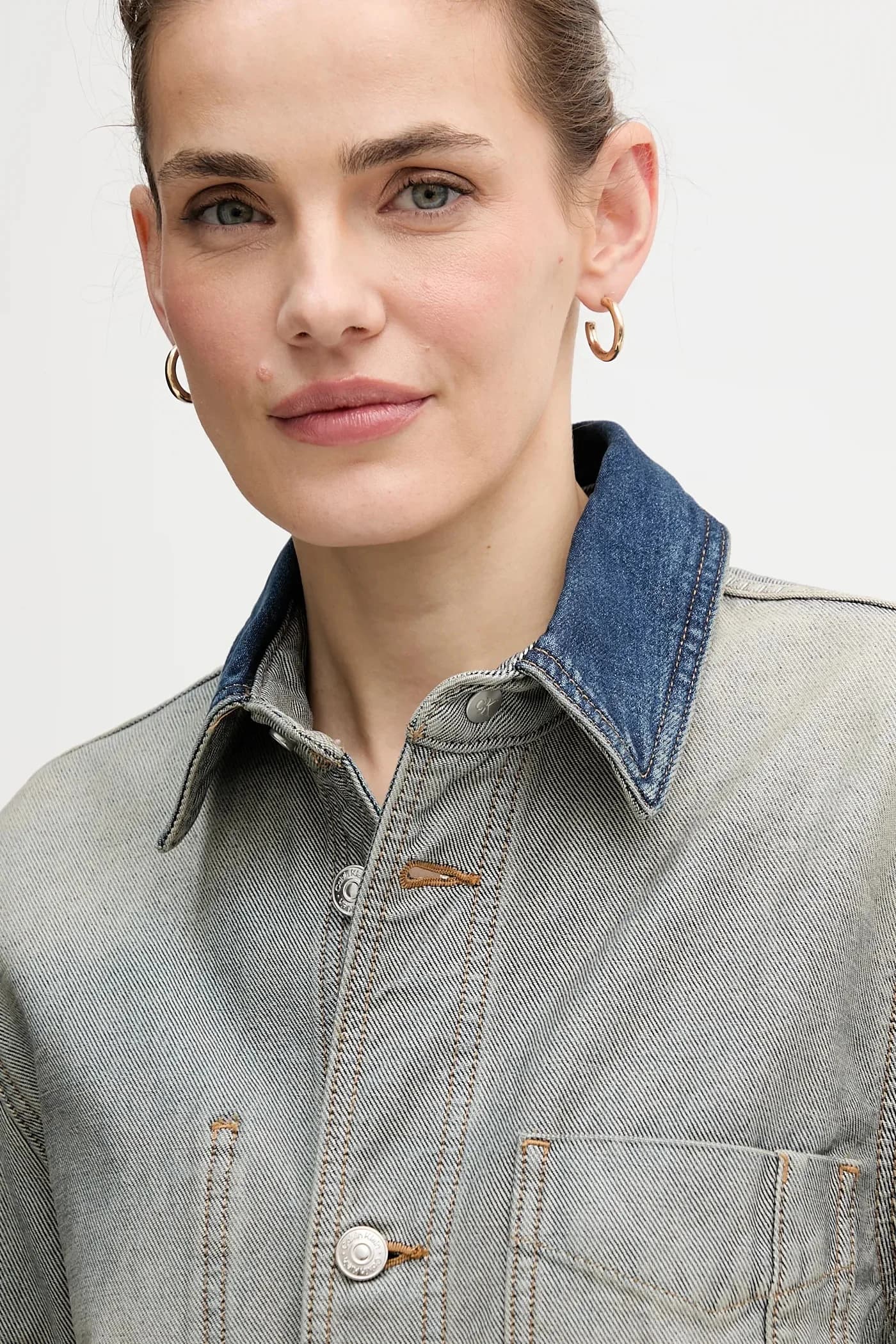 Хлопковая джинсовая куртка - фото 4