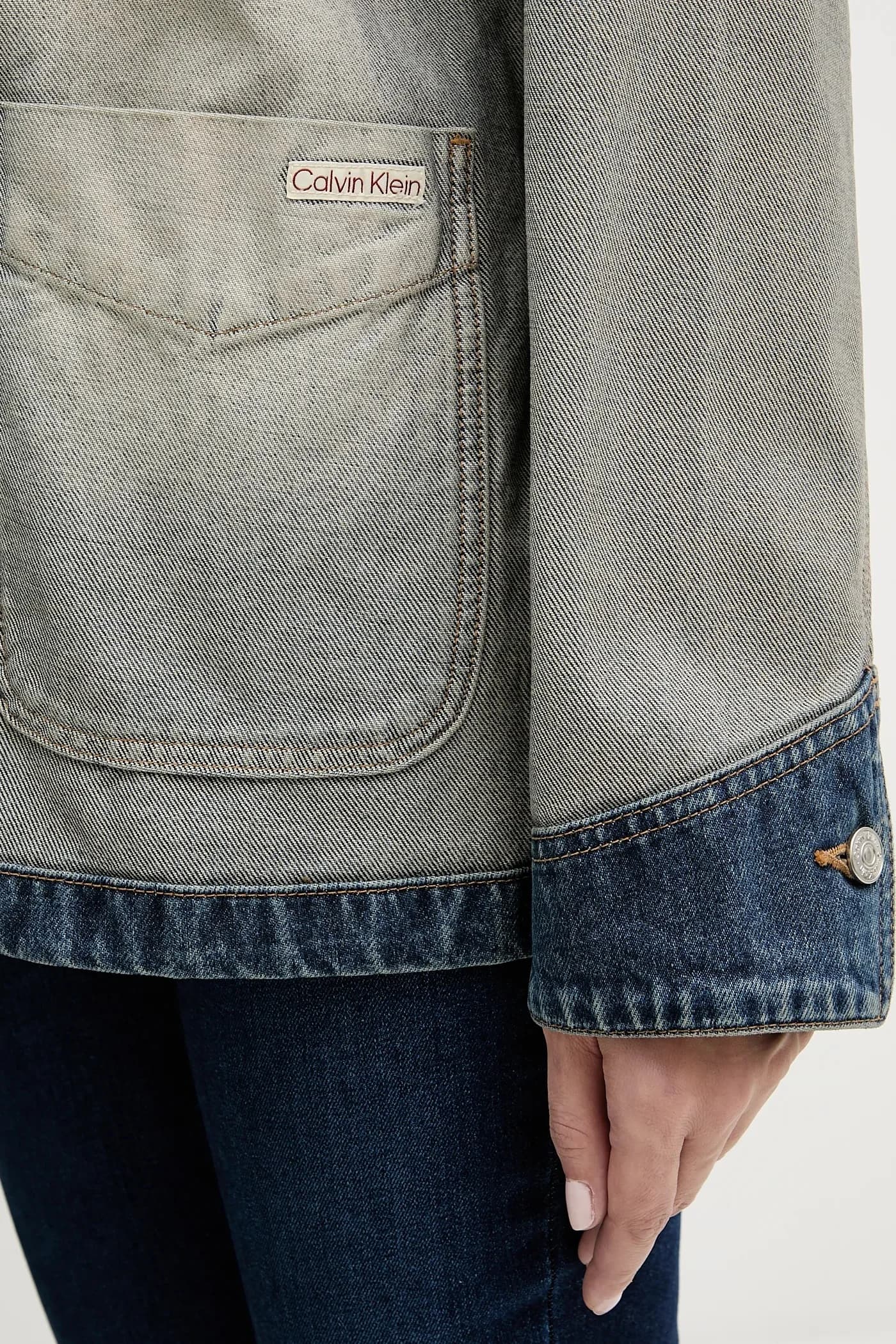 Хлопковая джинсовая куртка - фото 5