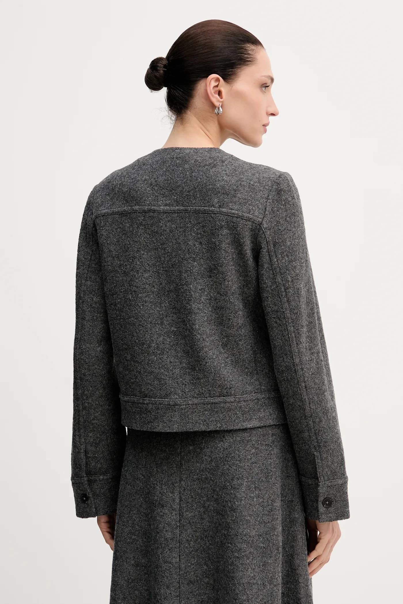 Куртка из смесовой шерсти - фото 3