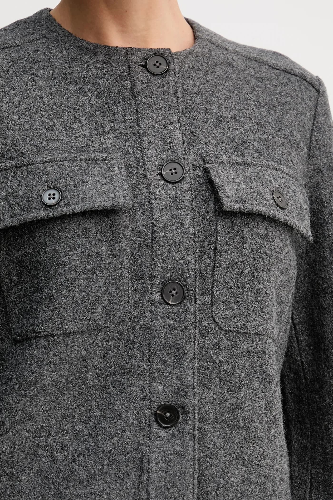 Куртка из смесовой шерсти - фото 5