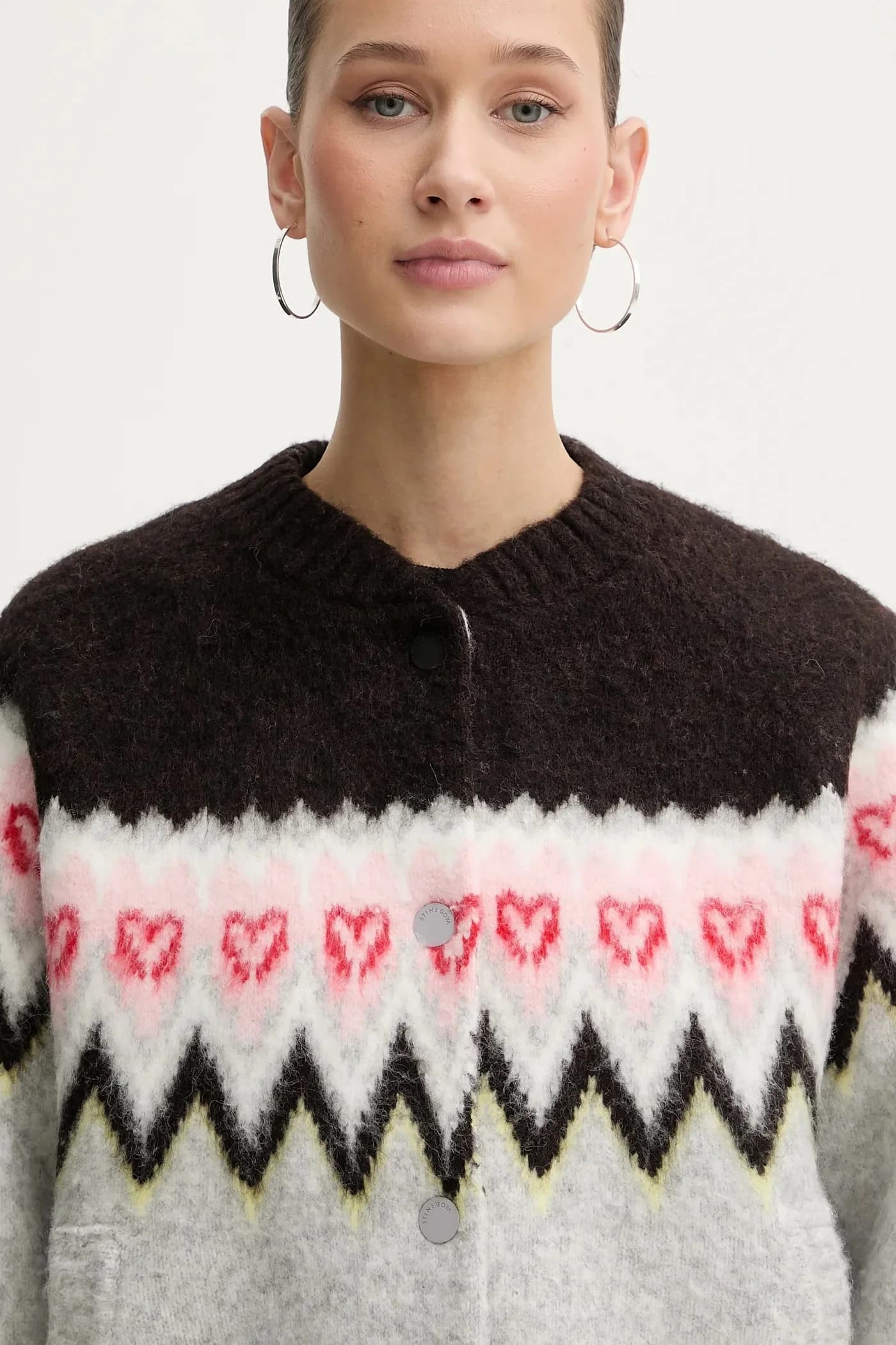 Куртка из смесовой шерсти - фото 4