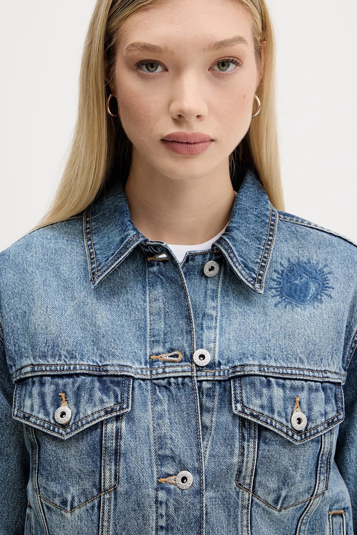 Джинсовая куртка Anouk_Cropped_B - фото 4