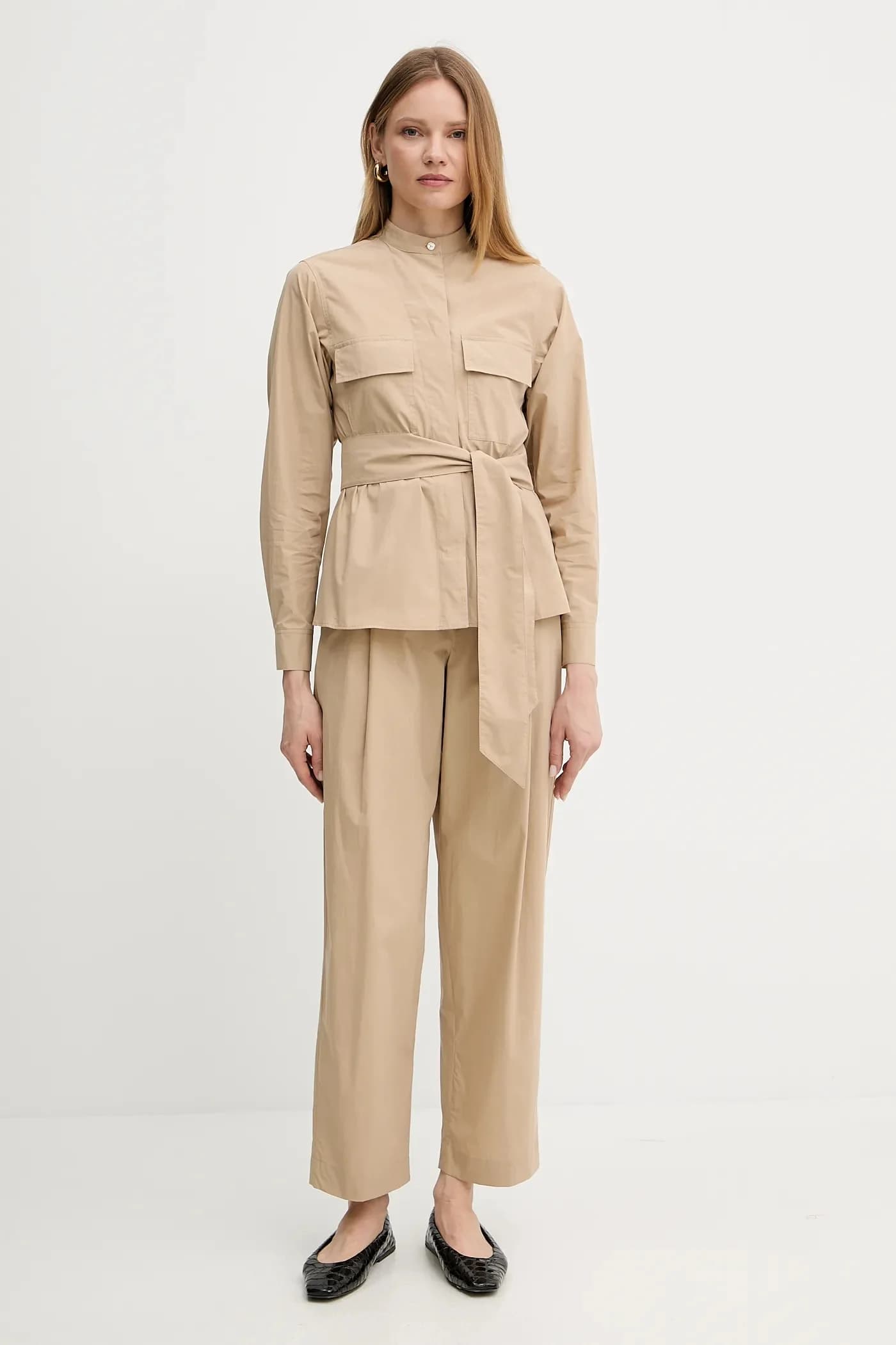 Хлопковая куртка-рубашка - фото 2