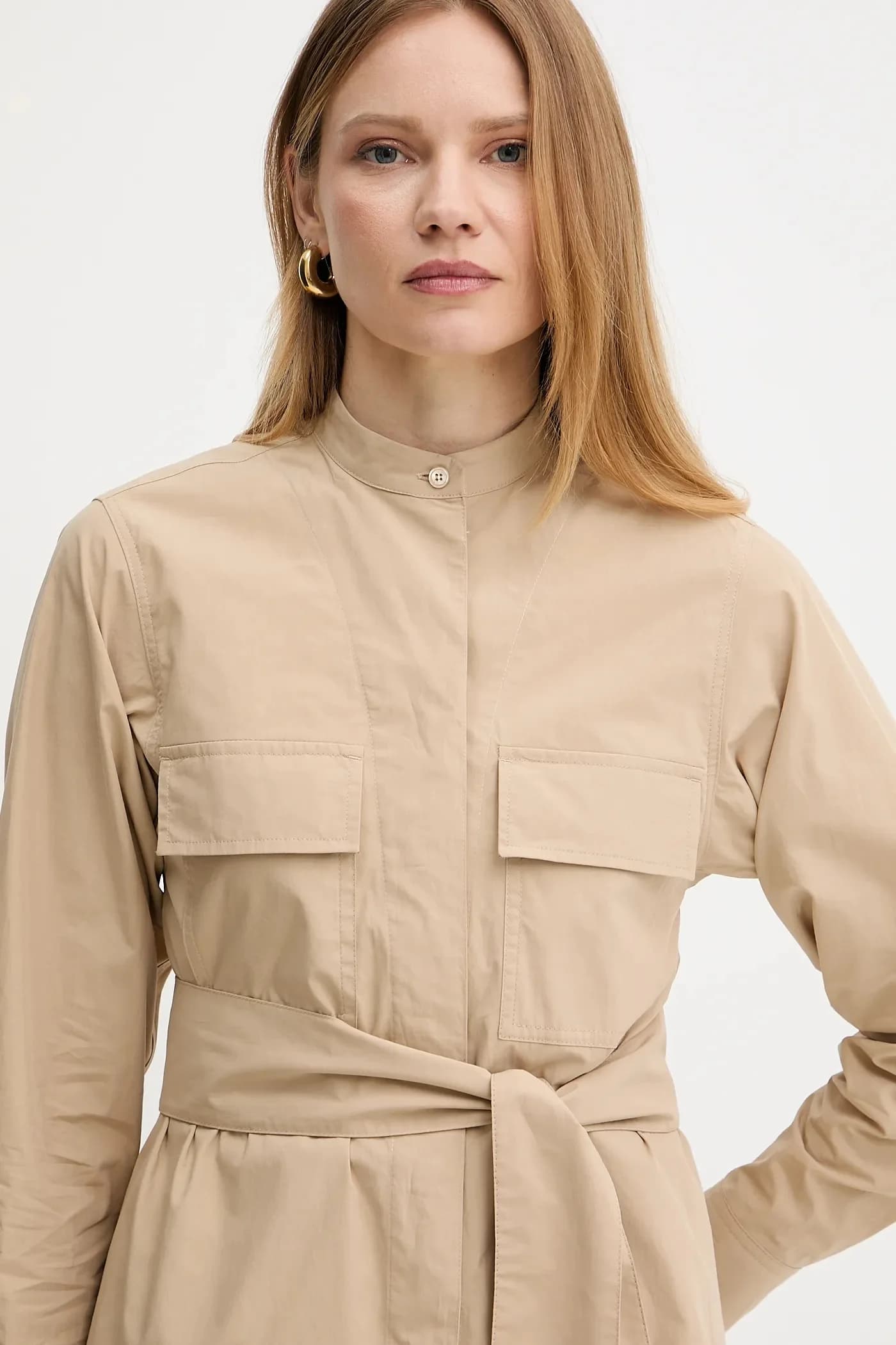 Хлопковая куртка-рубашка - фото 4