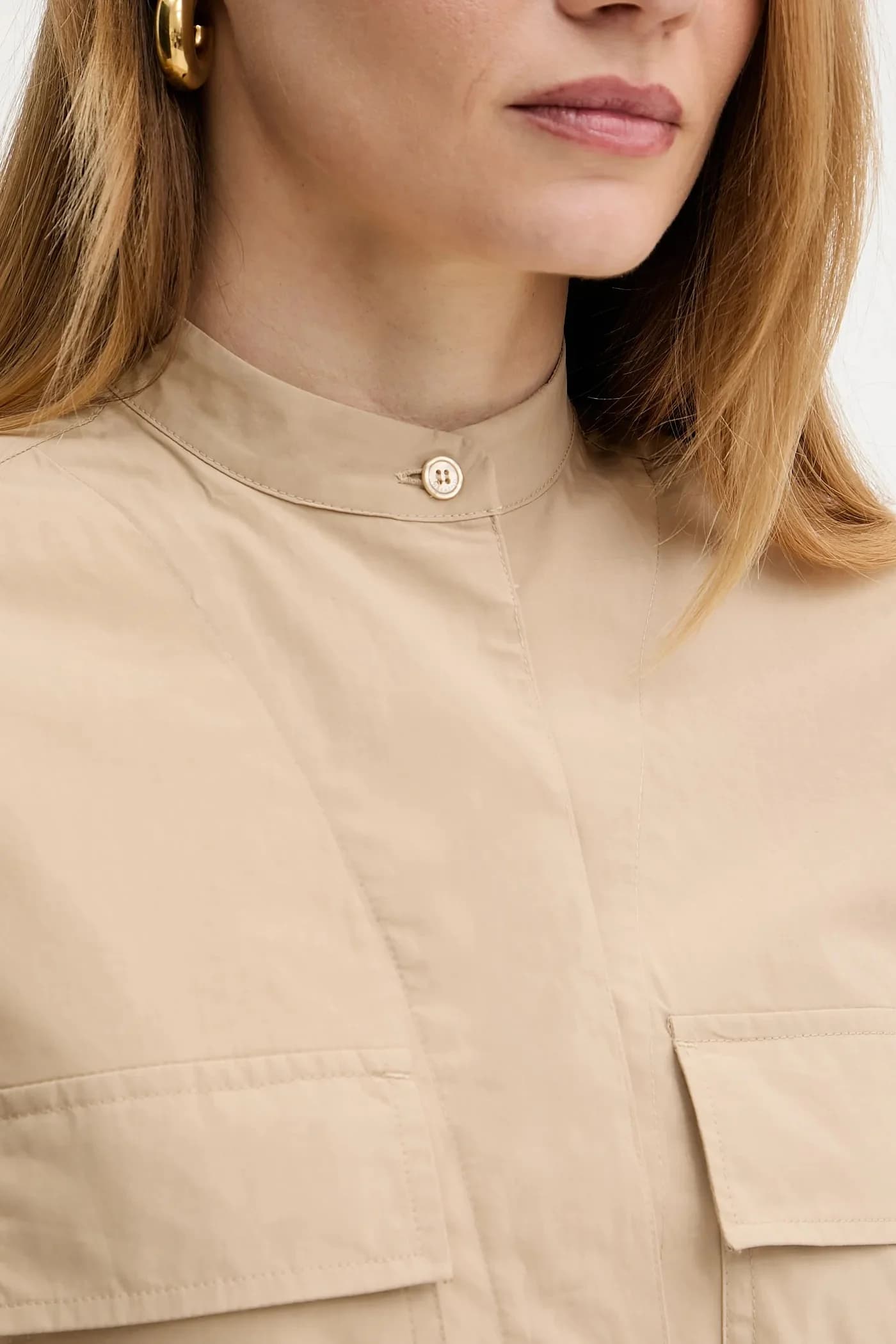 Хлопковая куртка-рубашка - фото 5