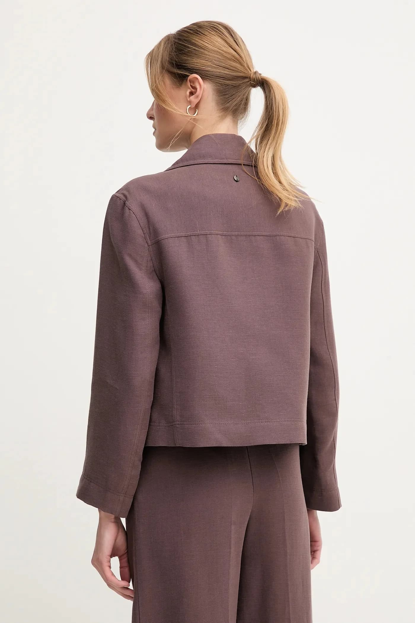 Пиджак из смесового льна - фото 3