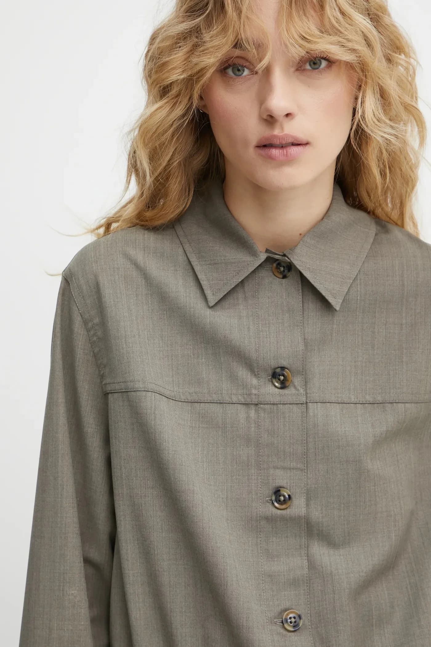 SAESMELLA куртка из смесовой шерсти - фото 4