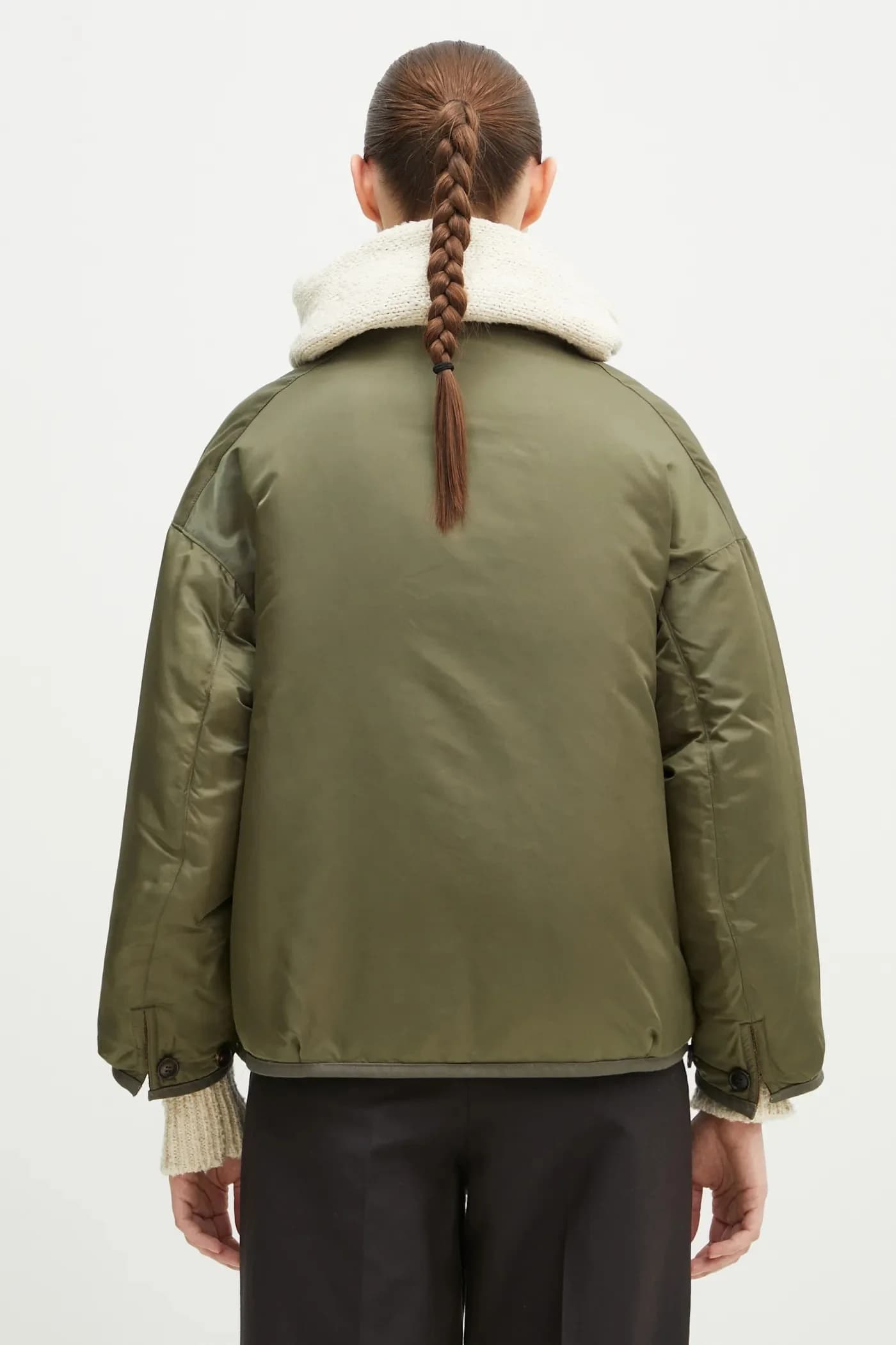 Liner Jkt Jacquard Blanket — двусторонний пуховик из смесовой шерсти. - фото 5