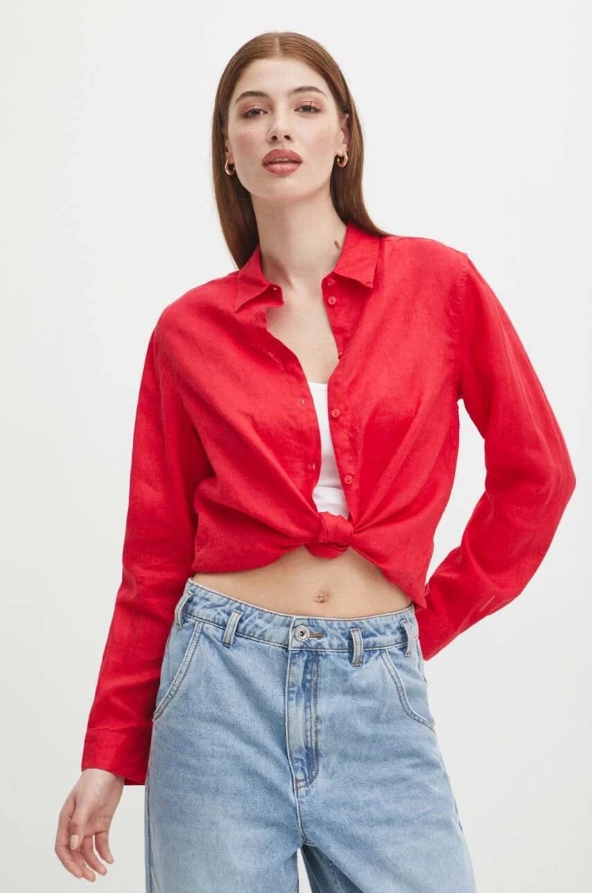 Льняная рубашка