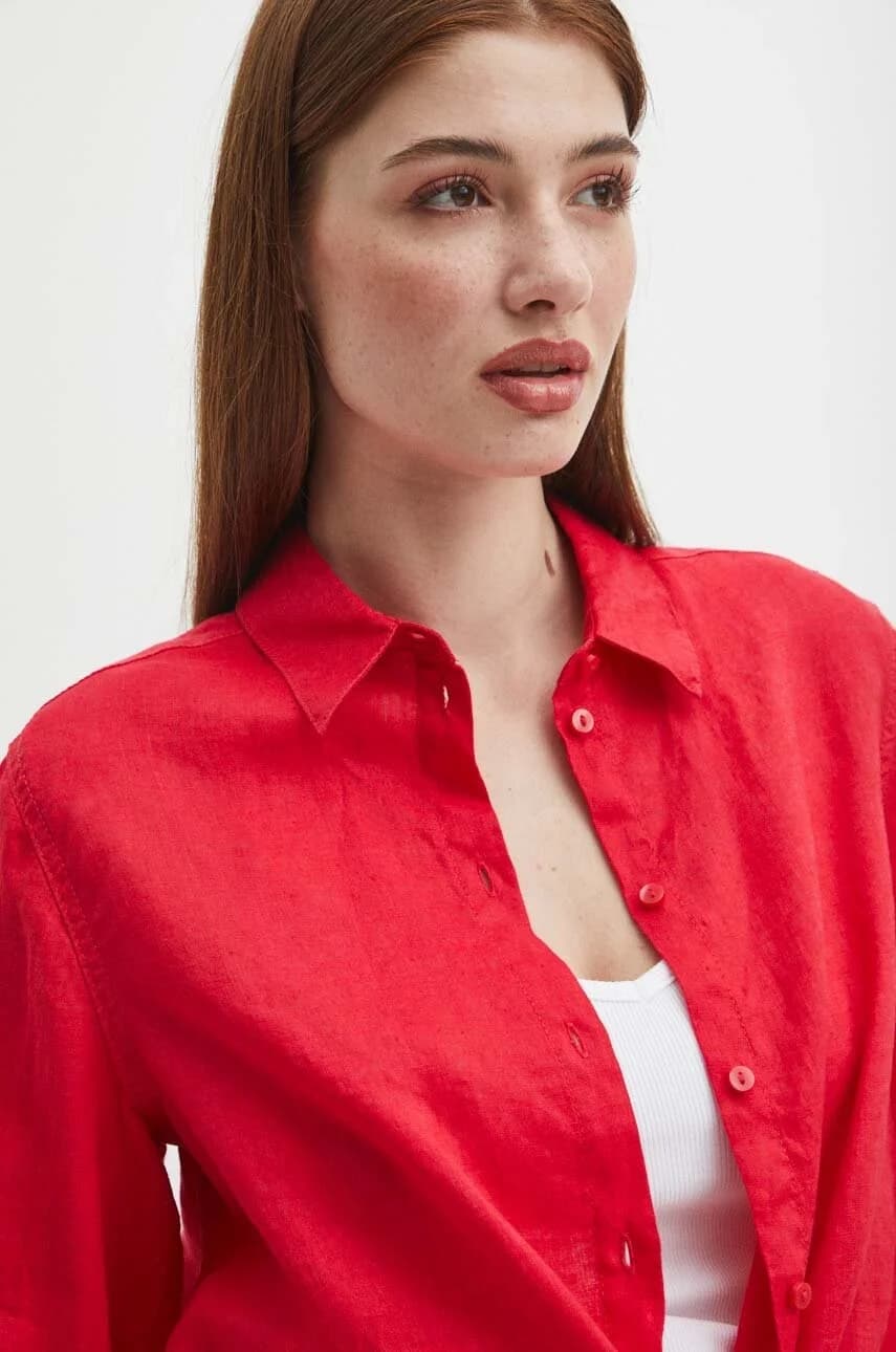 Льняная рубашка - фото 4