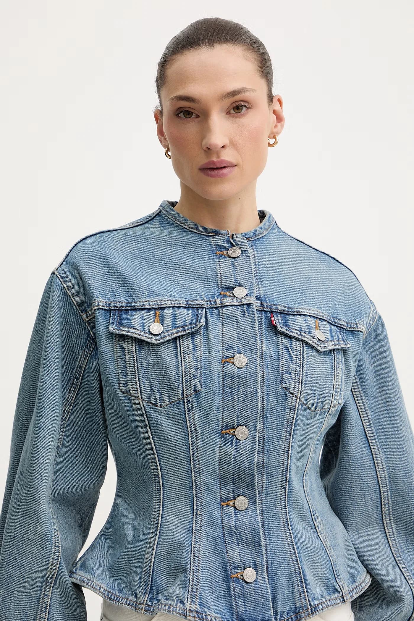 Женская джинсовая куртка переходного периода SCULPTED - фото 4