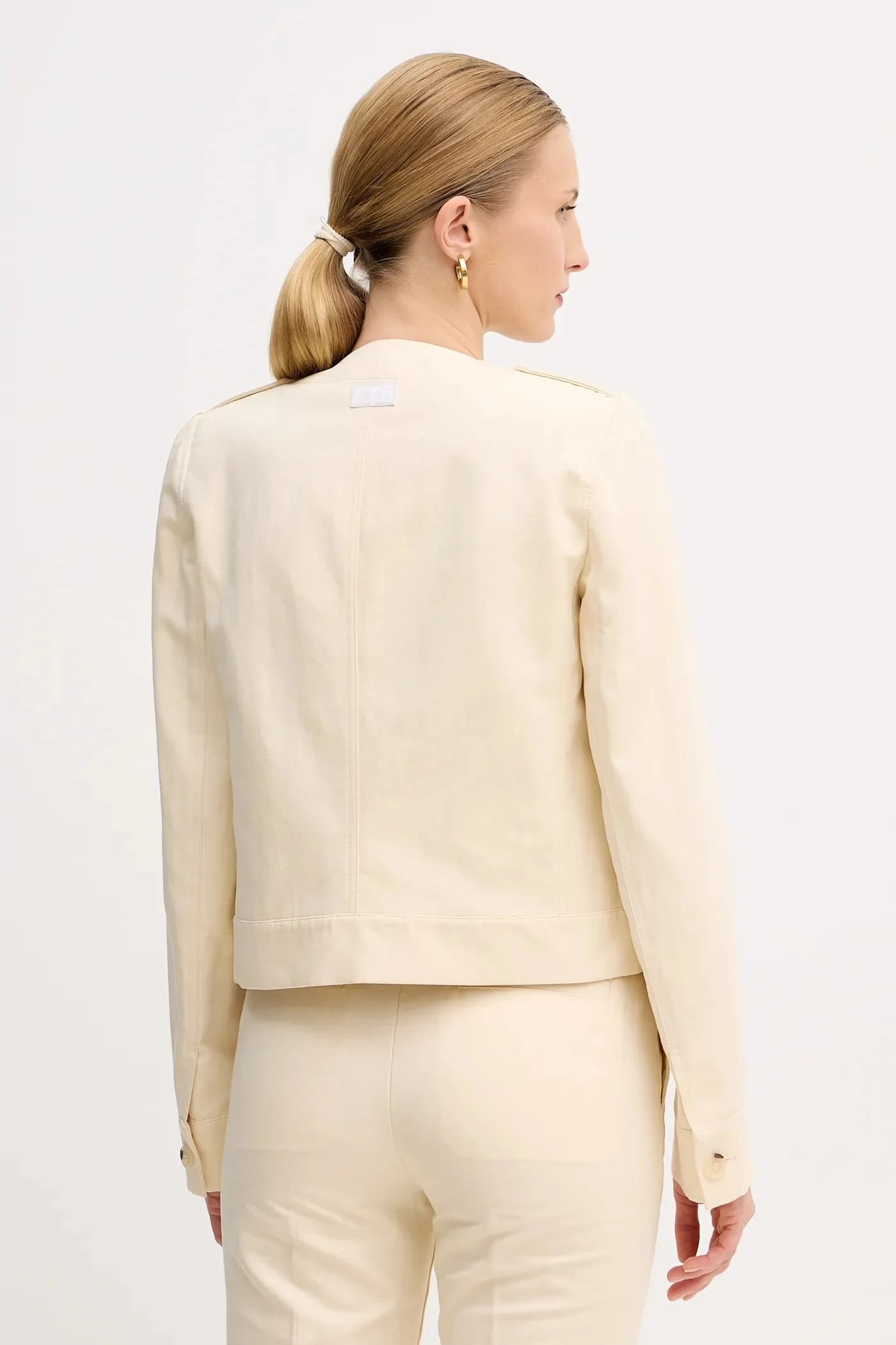 Пиджак из смесового льна - фото 3