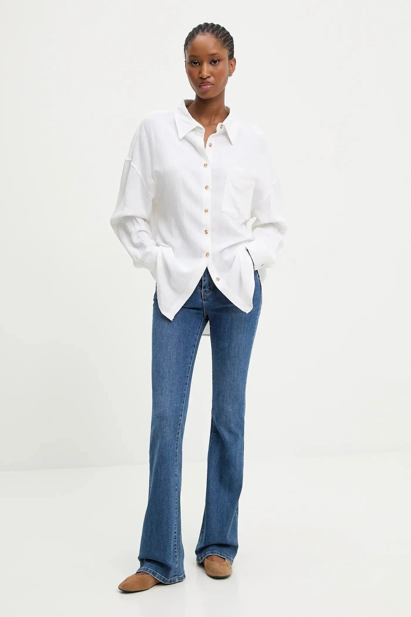 Льняная рубашка - фото 2