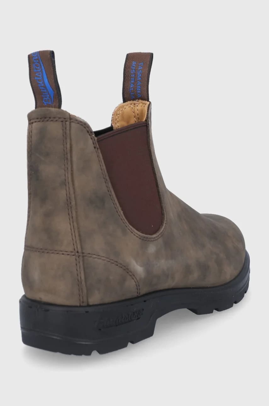 Кожаные ботинки челси - фото 3