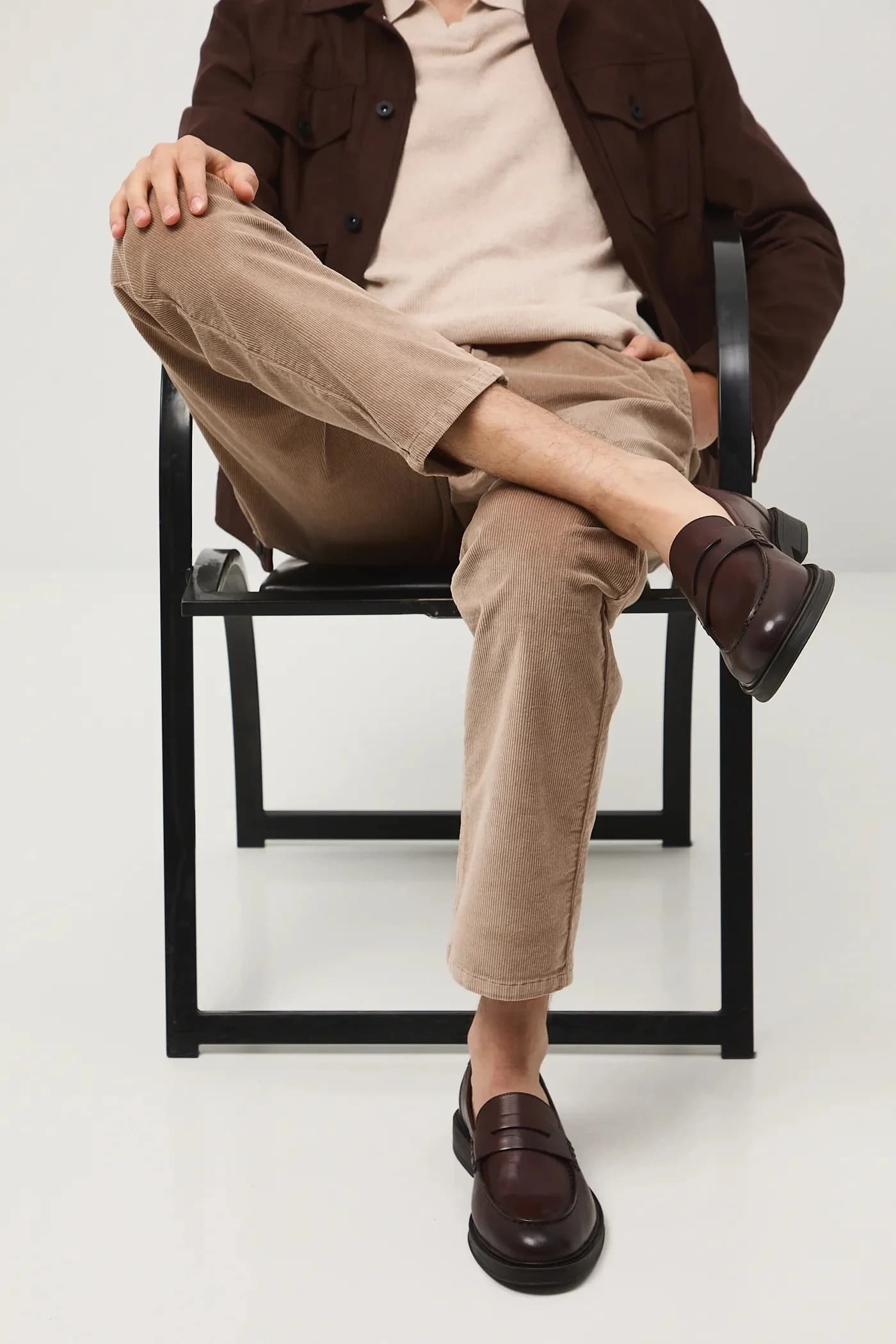 Кожаные мокасины - фото 8