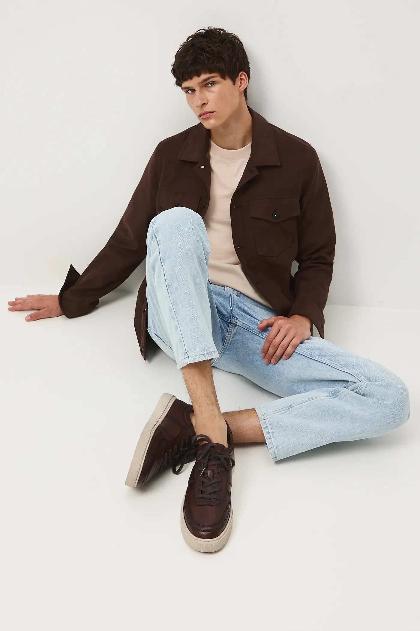 Кожаные кроссовки - фото 7