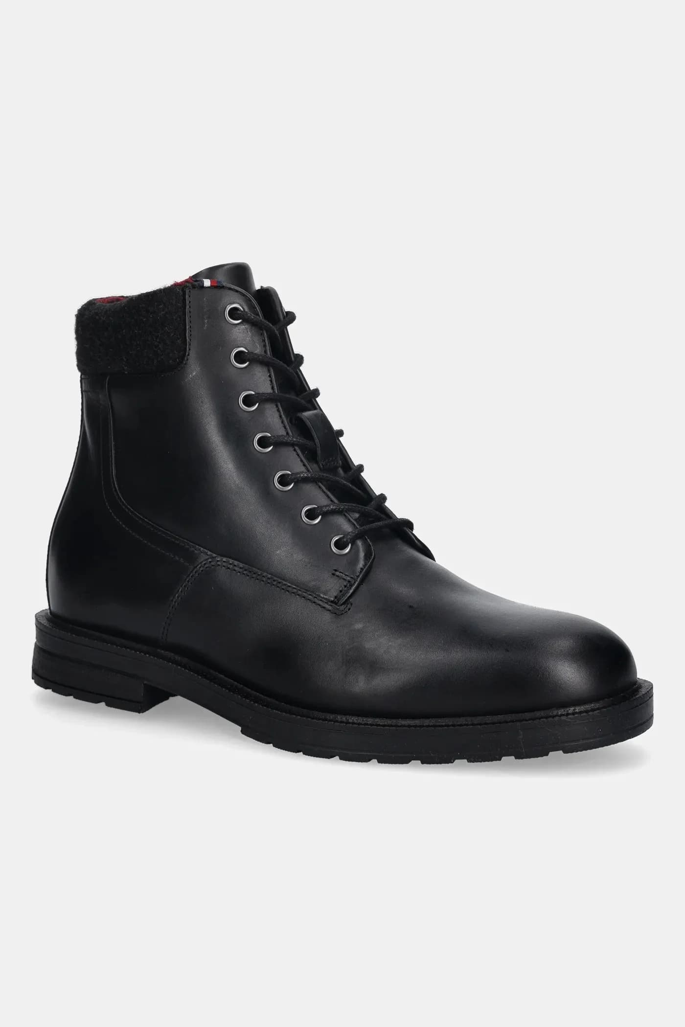 Кожаные ботинки CLEATED HILFIGER W LTH BOOT