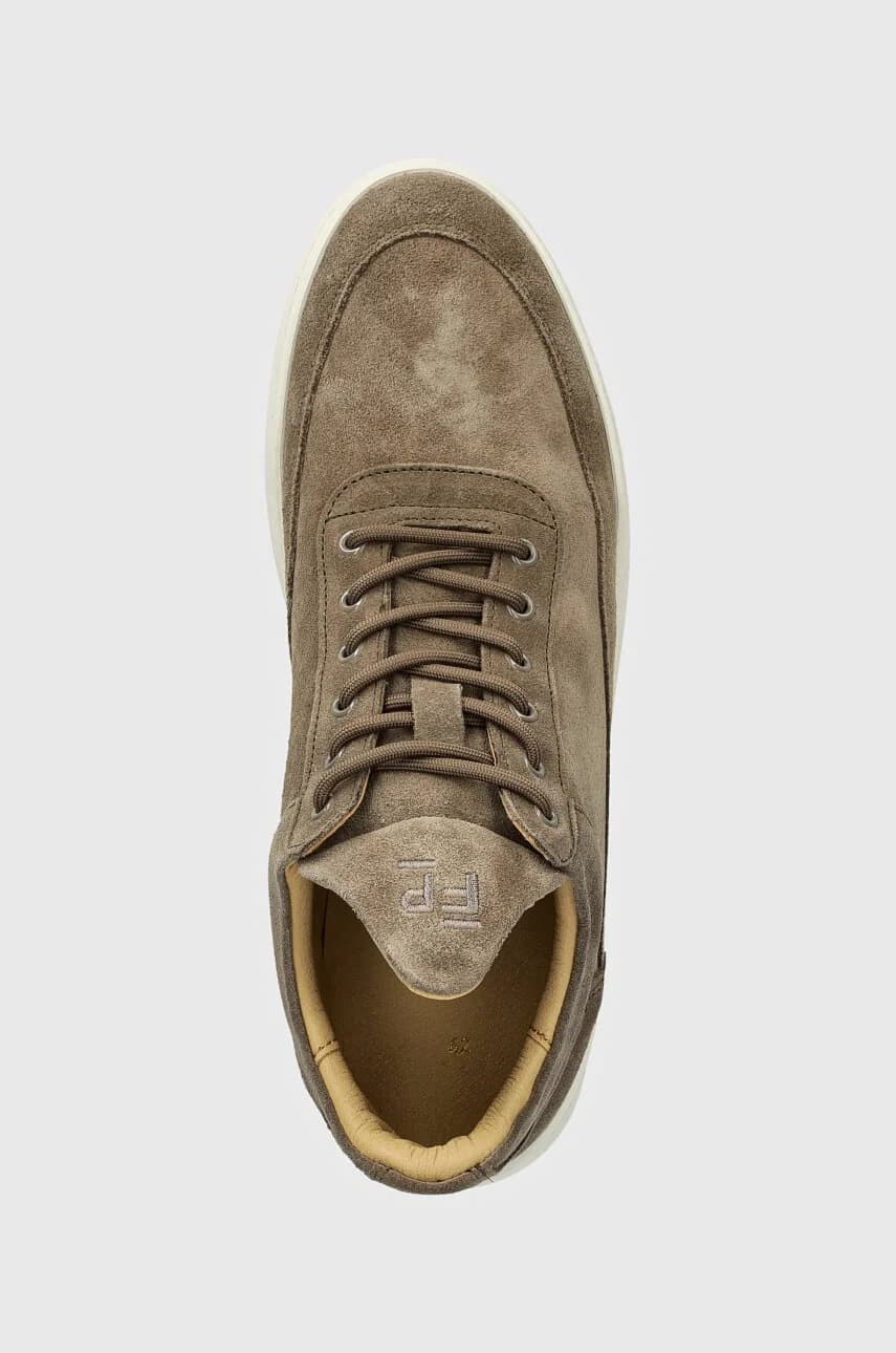 низкие замшевые кроссовки - фото 4