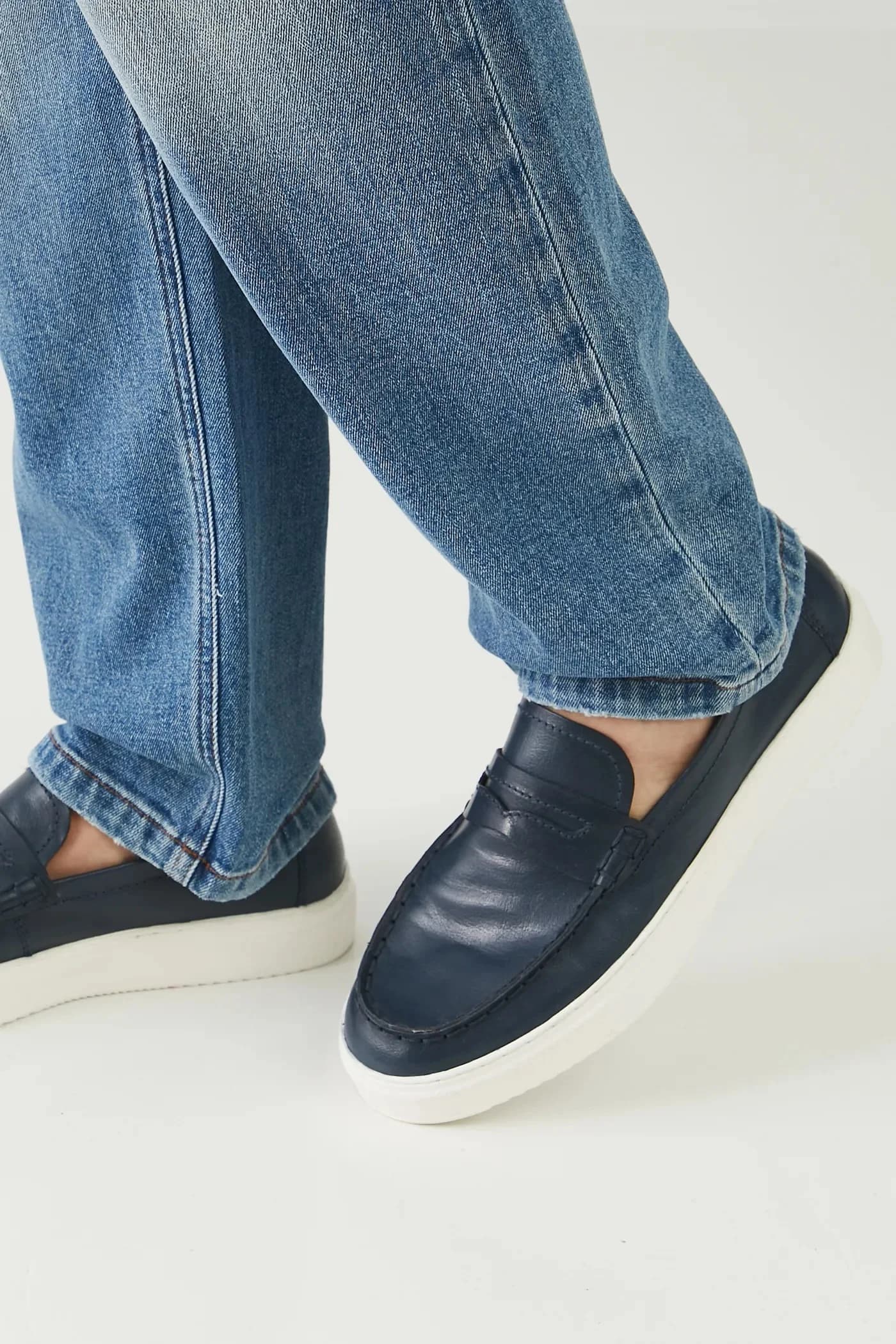 Кожаные мокасины - фото 8