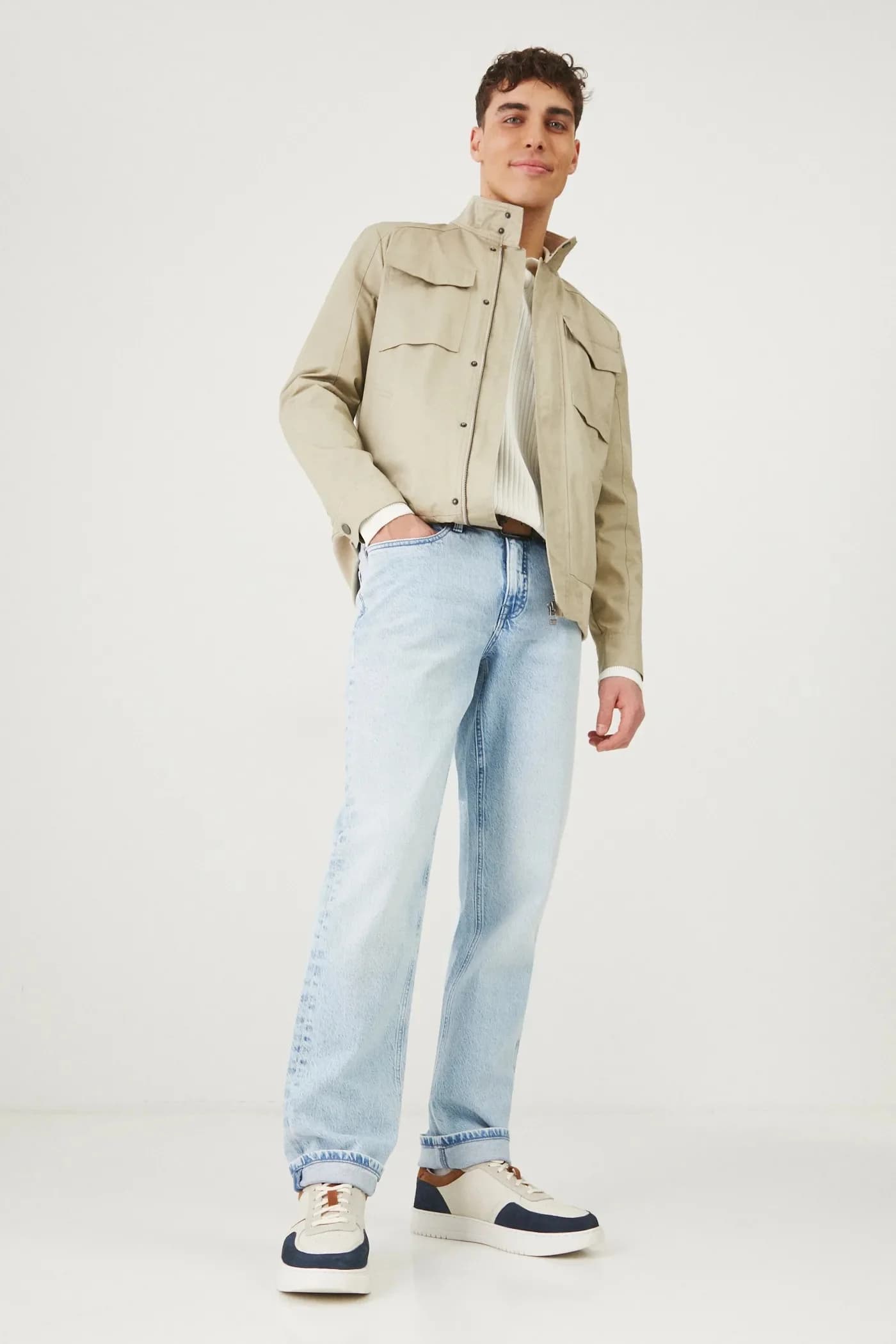 Кожаные кроссовки - фото 7