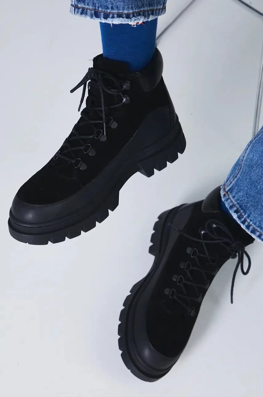 Замшевые ботинки - фото 8