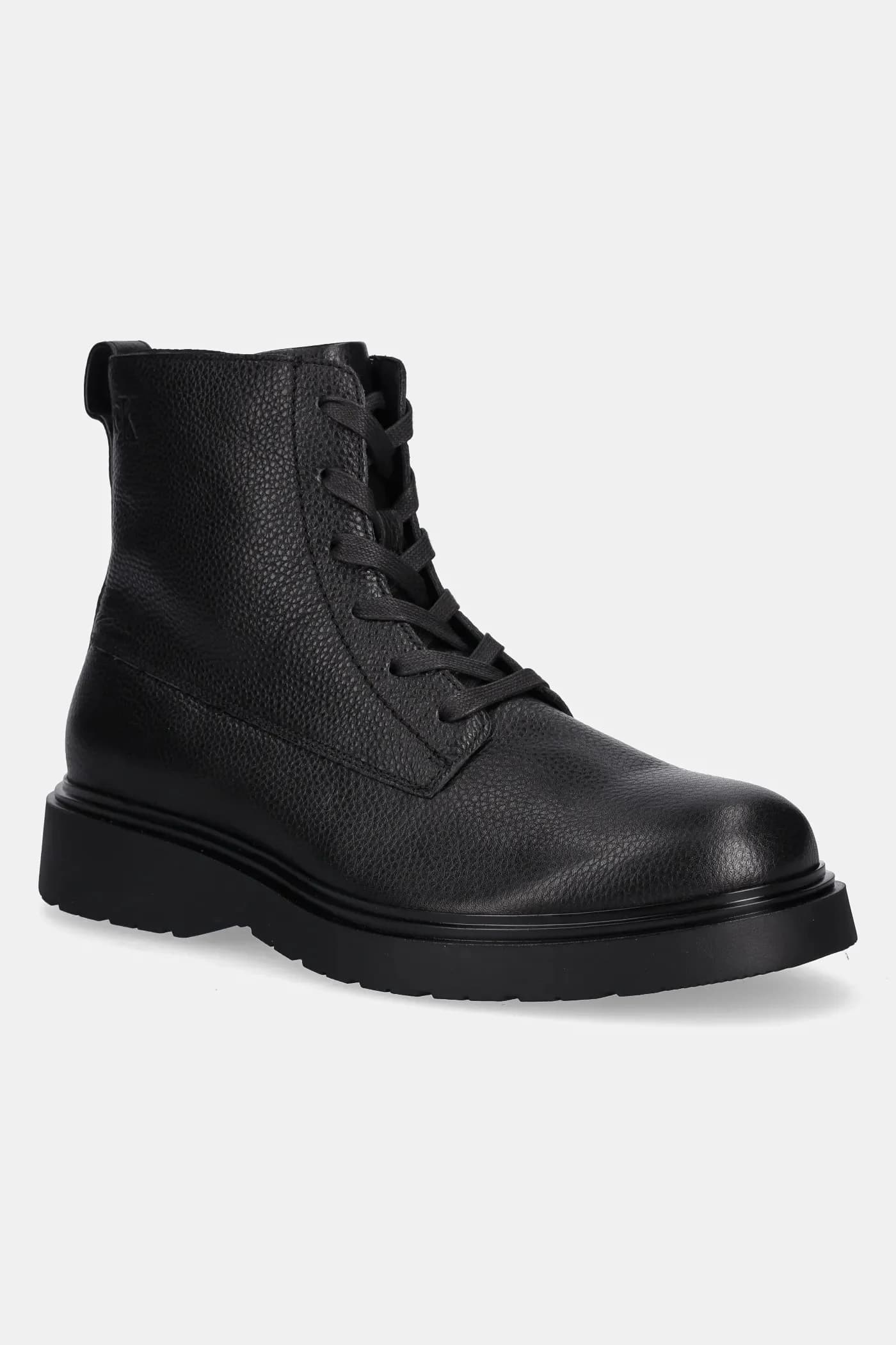 Кожаные туфли COMBAT ESS LACE UP ZIP BOOT LTH