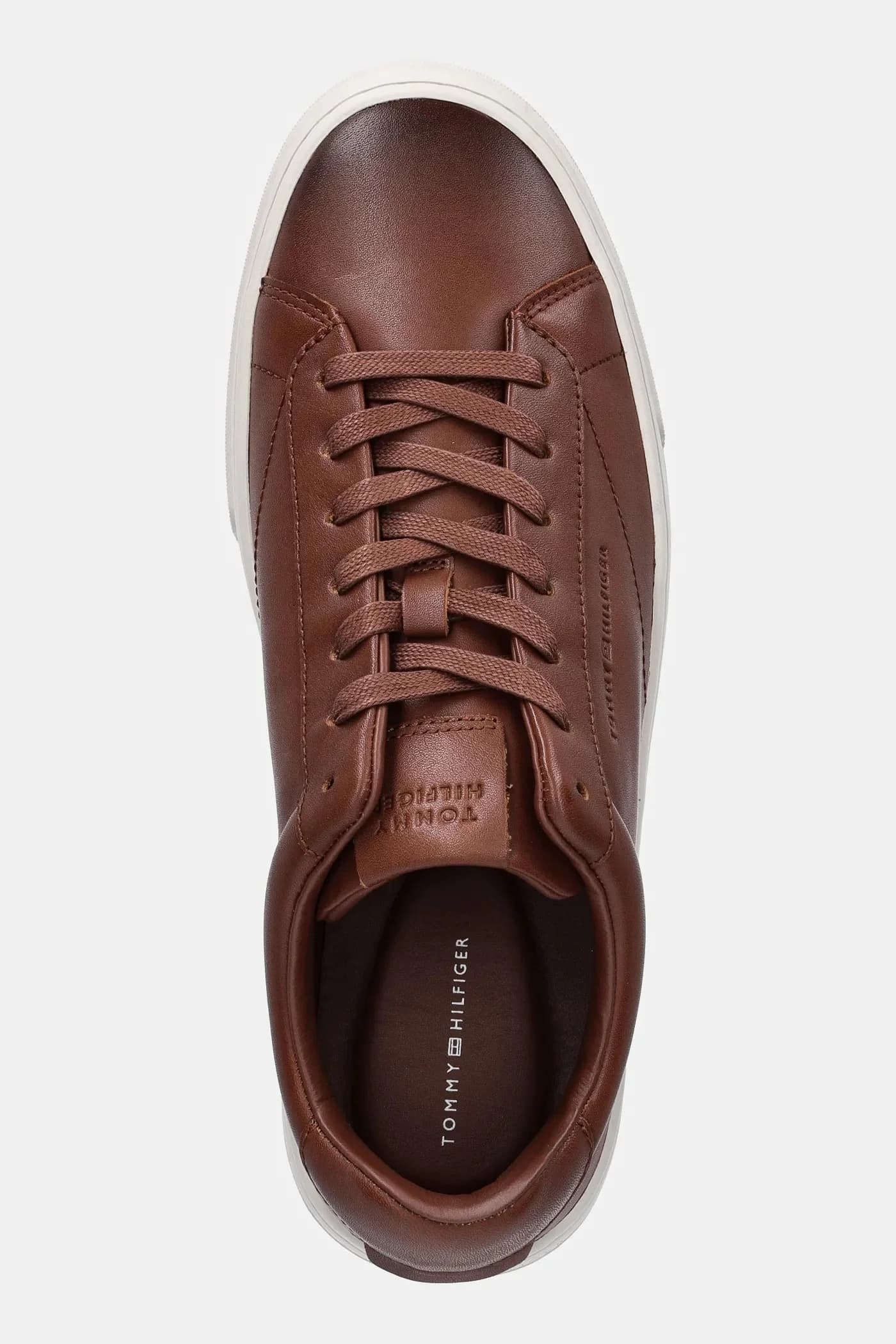 Кожаные кроссовки PREMIUM DRESS CUPSOLE COGNAC - фото 4