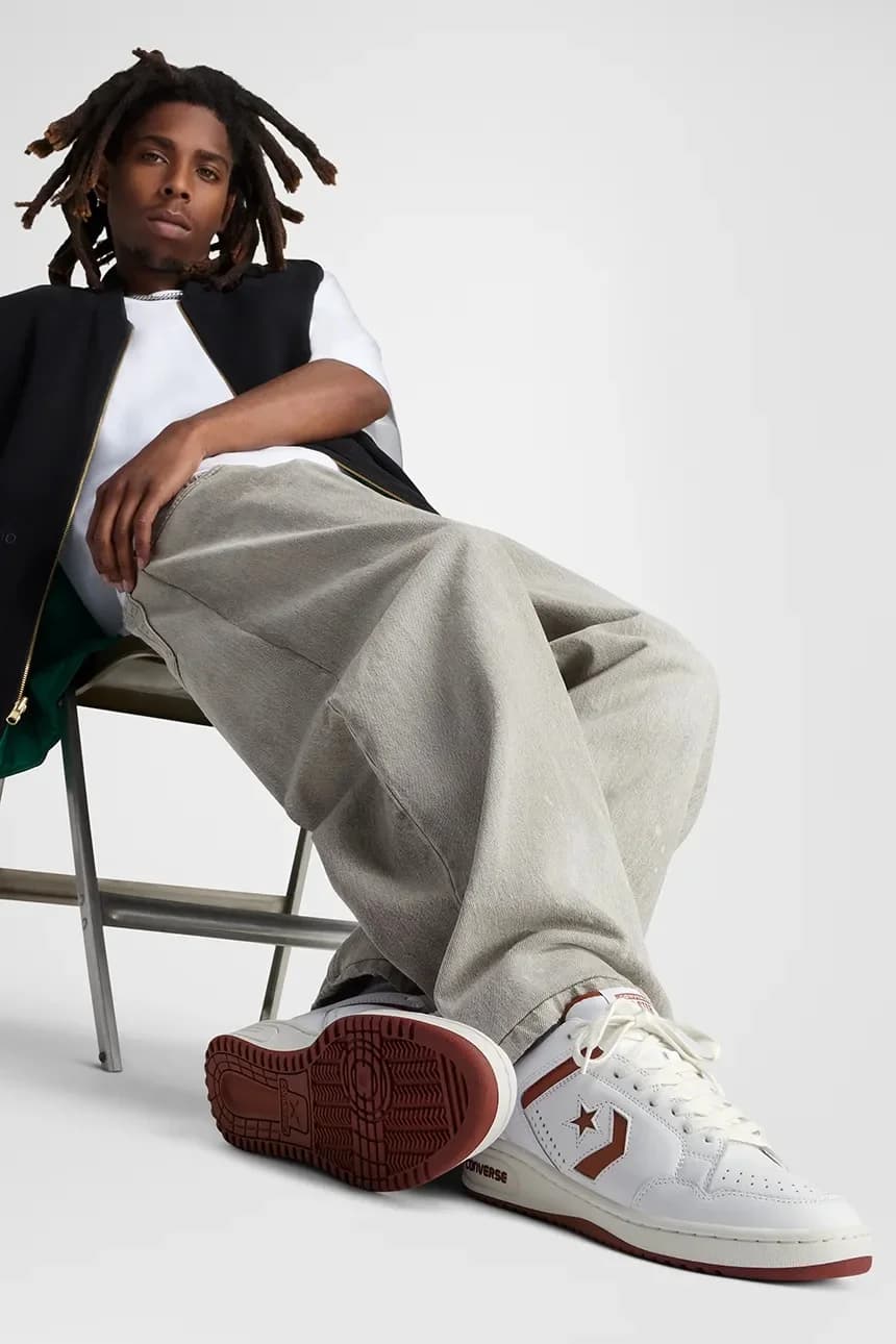 кроссовки из кожи с эффектом оружия - фото 10